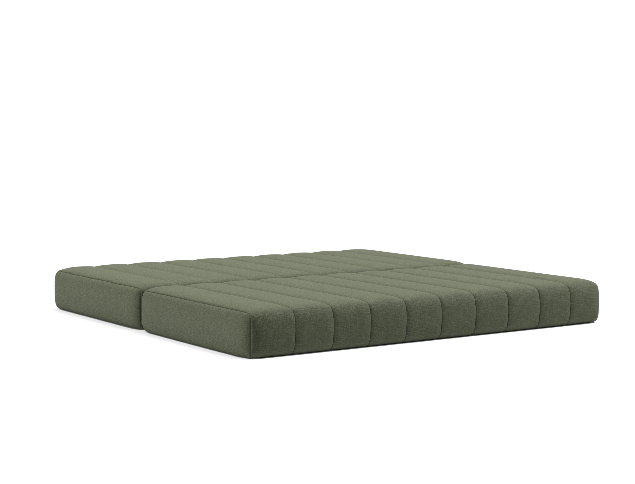 Schlafsofa CozyPad mit Armlehnen Chenille Esina 413-Olive-Green