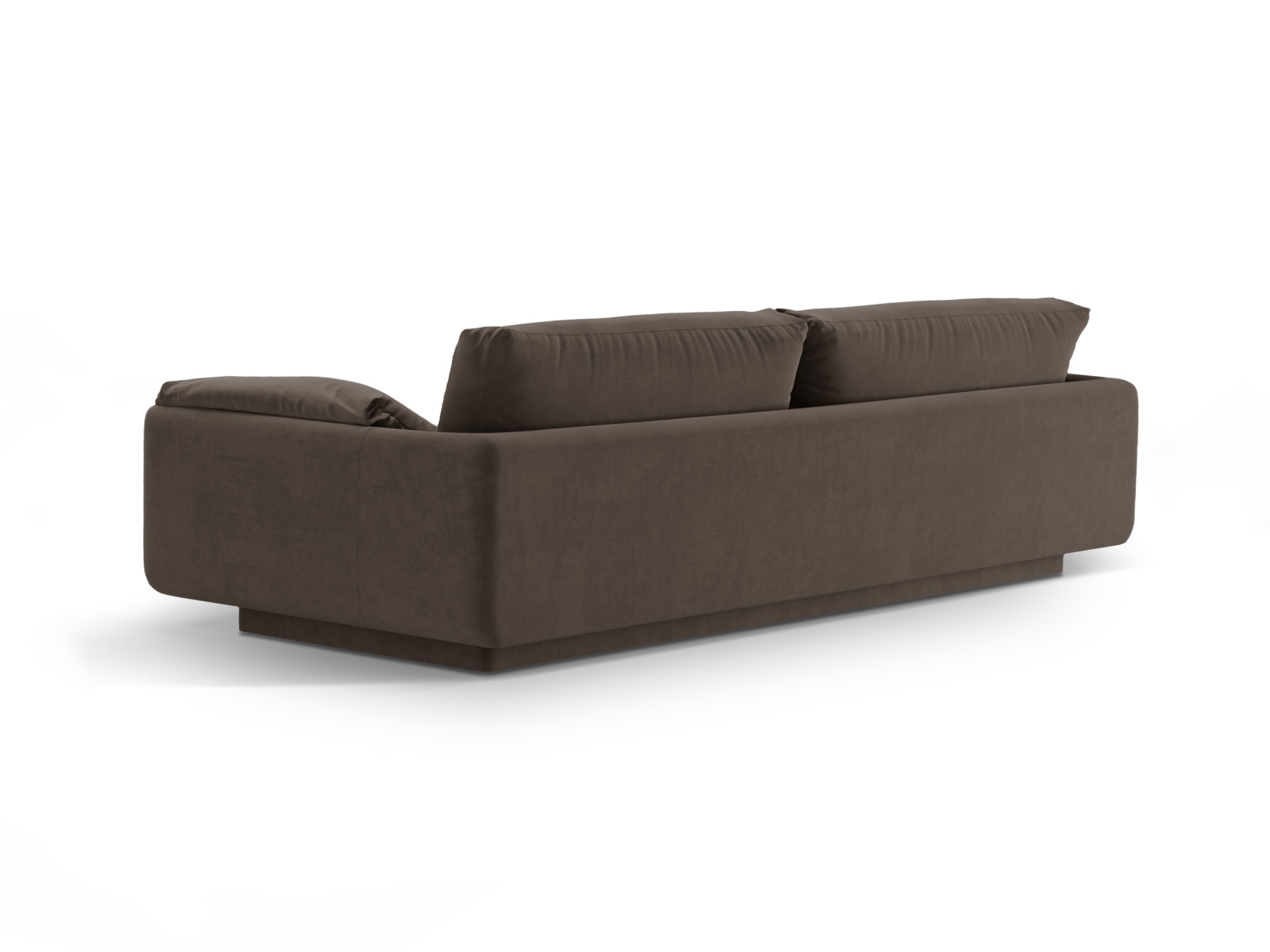 Micadoni Sofa Torino 3-Sitzer Samt Ebenholz
