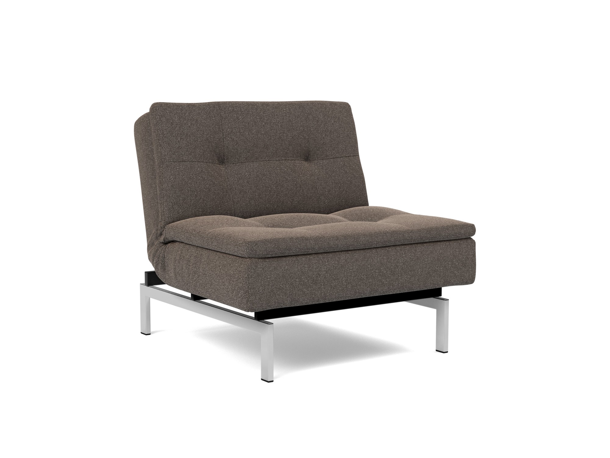 Sessel Dublexo Boucle Skandi 530-Taupe Beine Chrom