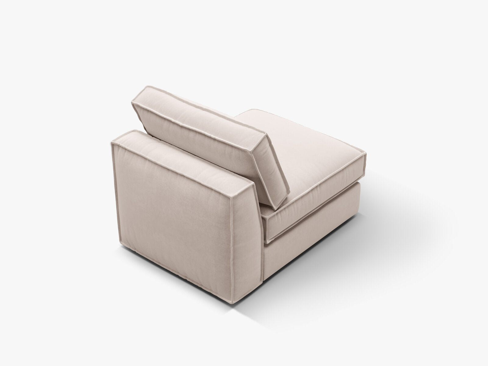 Micadoni Mittelmodul Pola Samt Salvador Beige