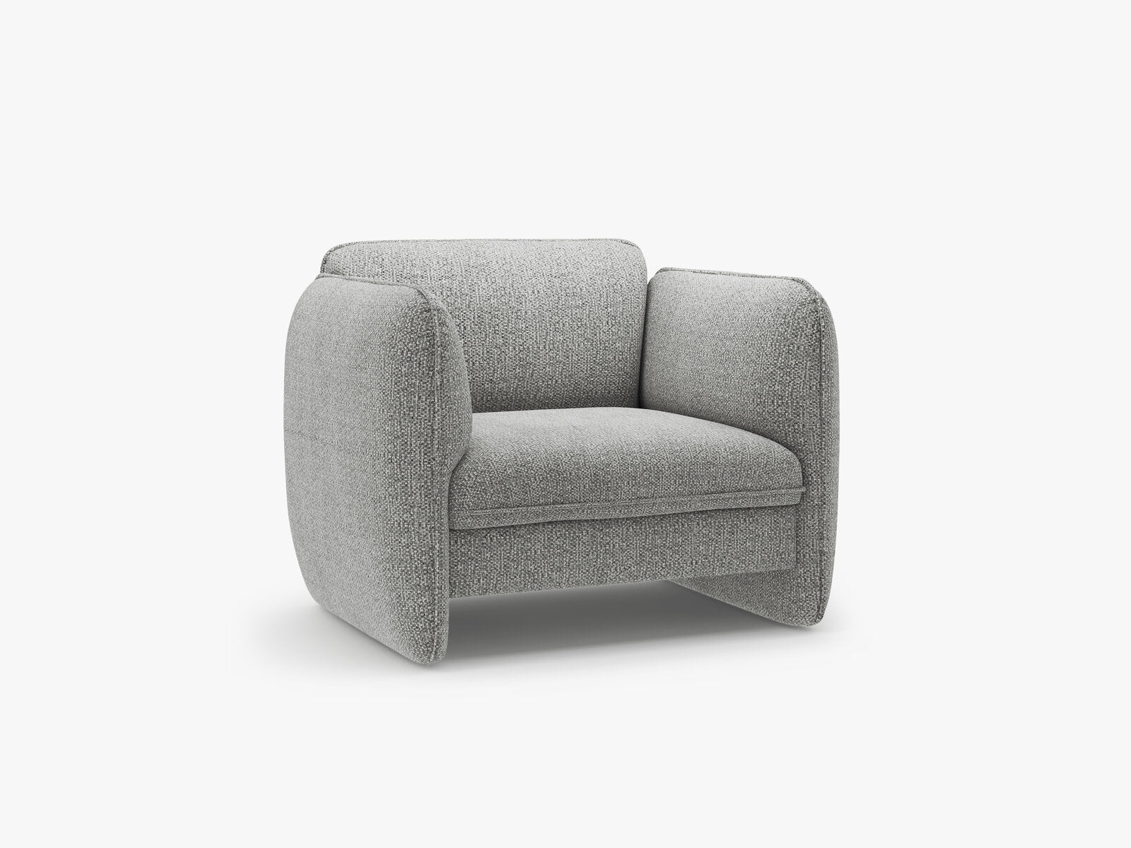 Micadoni Georgia Armsessel Chenille Silencio Grau