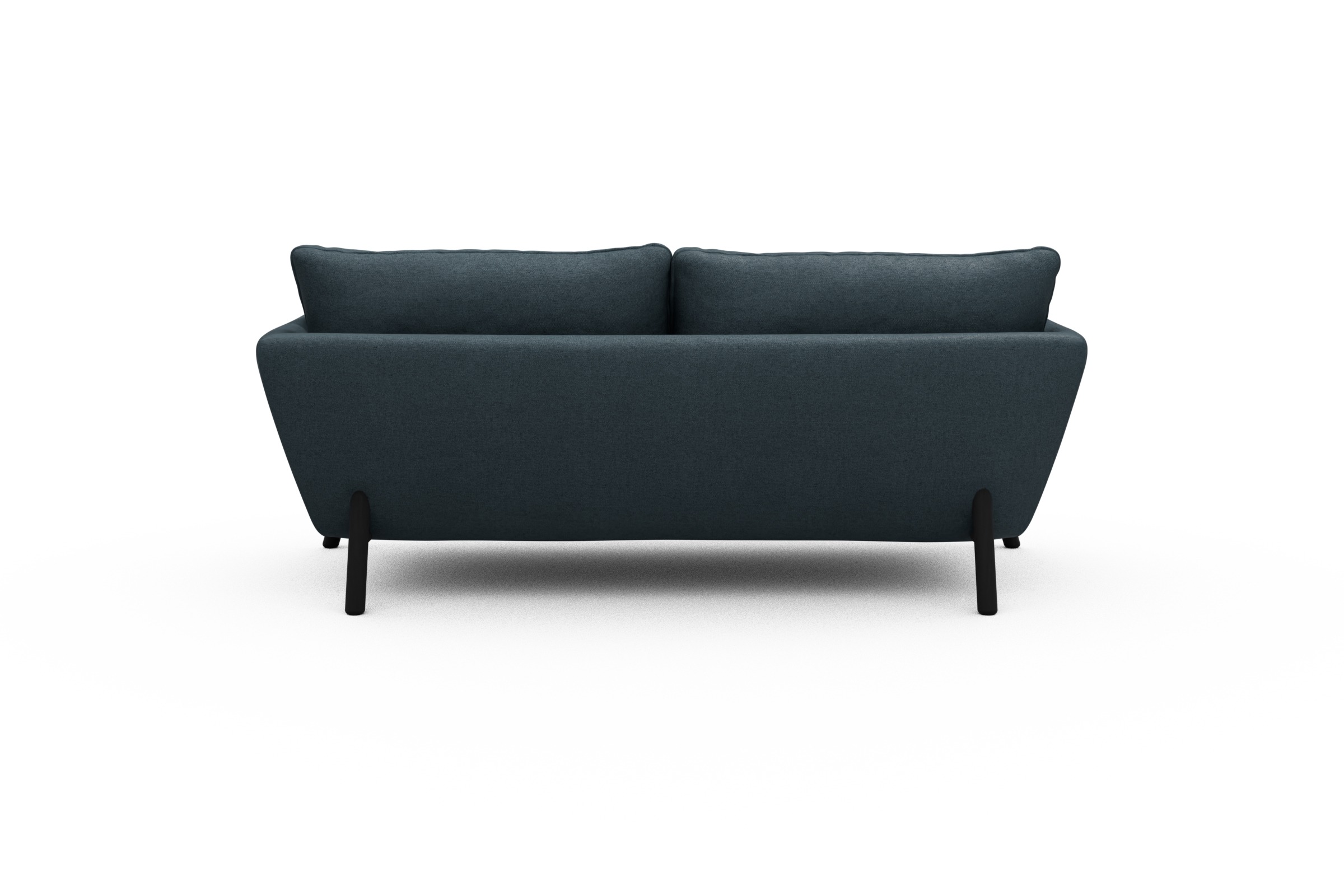 Sofa Emil 2-Sitzer Beinfarbe Eiche Schwarz Denari-Royal-Blue