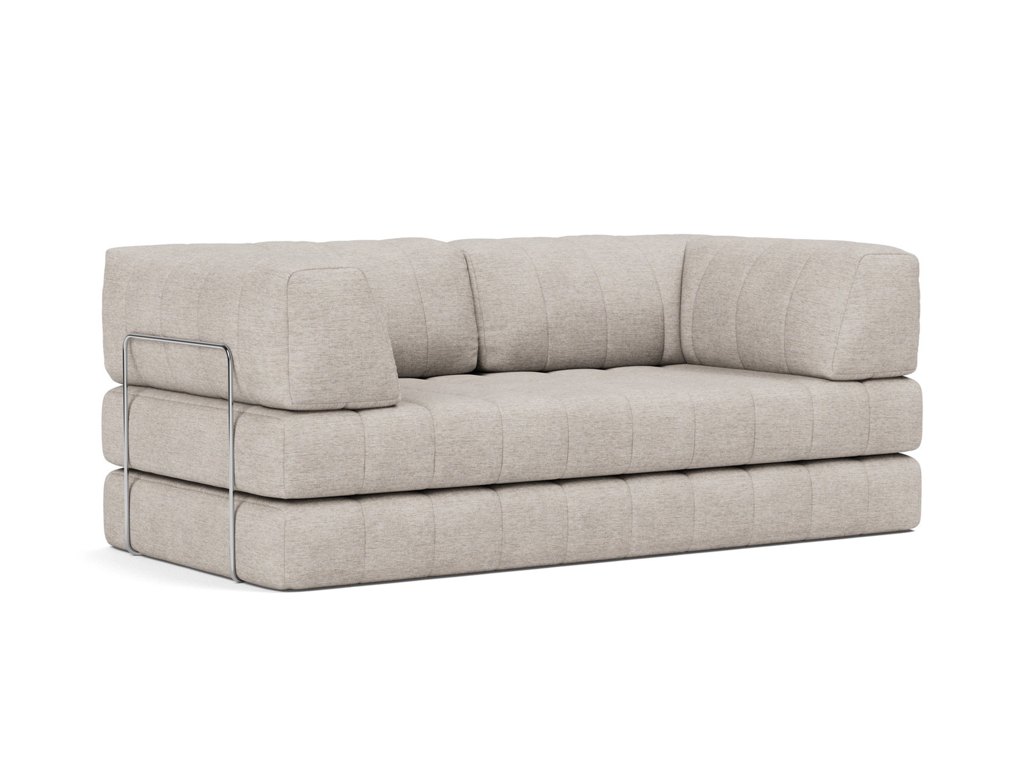 Schlafsofa CozyPad mit Armlehnen Chenille Yuveno 471-Sand