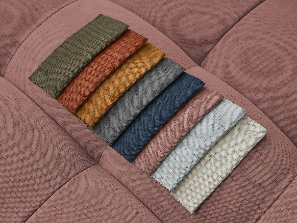 Bobochic Cloud Ecksofa 268 × 184 cm Stoff Rosa