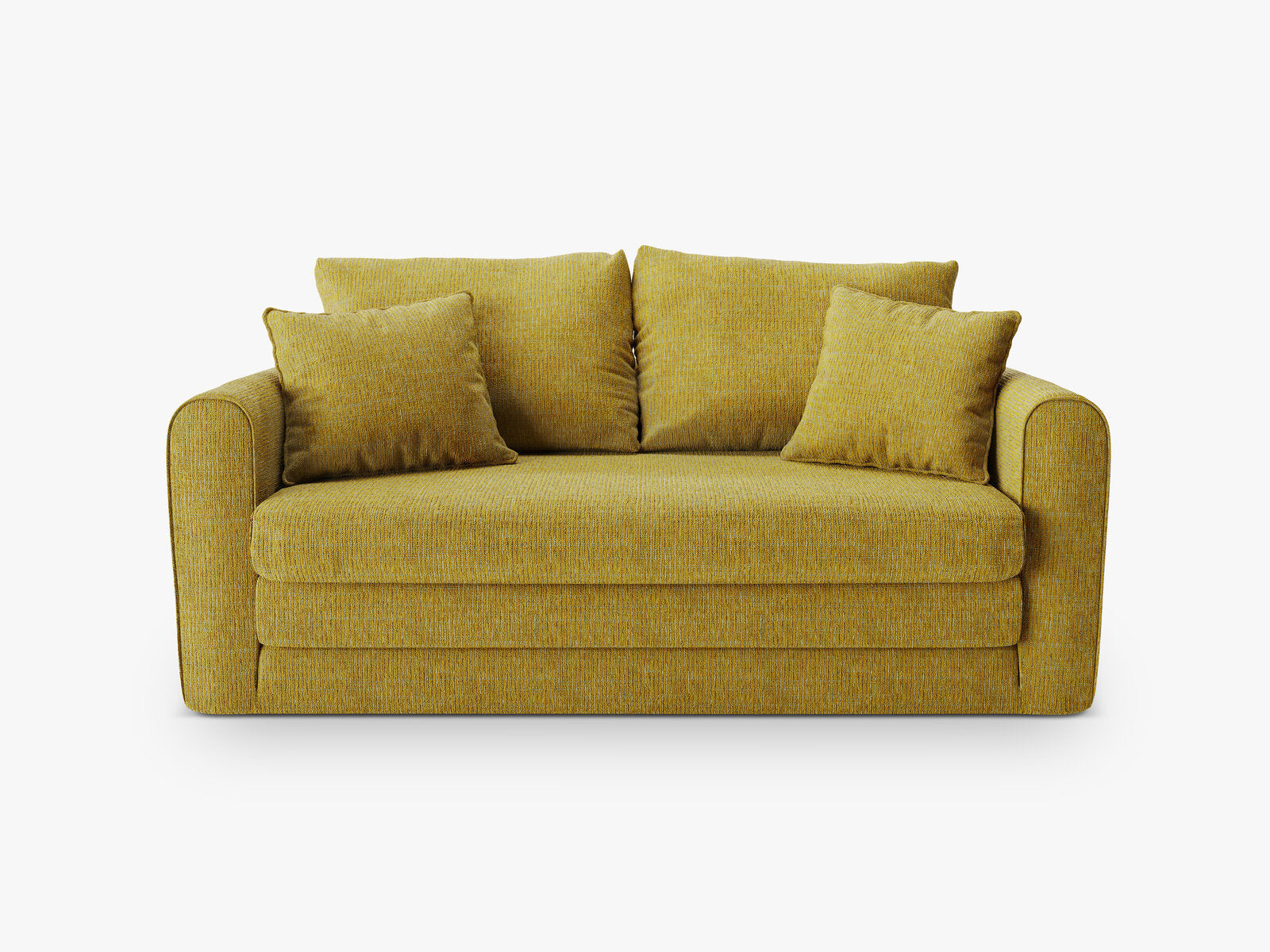 Micadoni Sofa Lido 2-Sitzer Strukturierter Stoff Sonnenblumen Melange