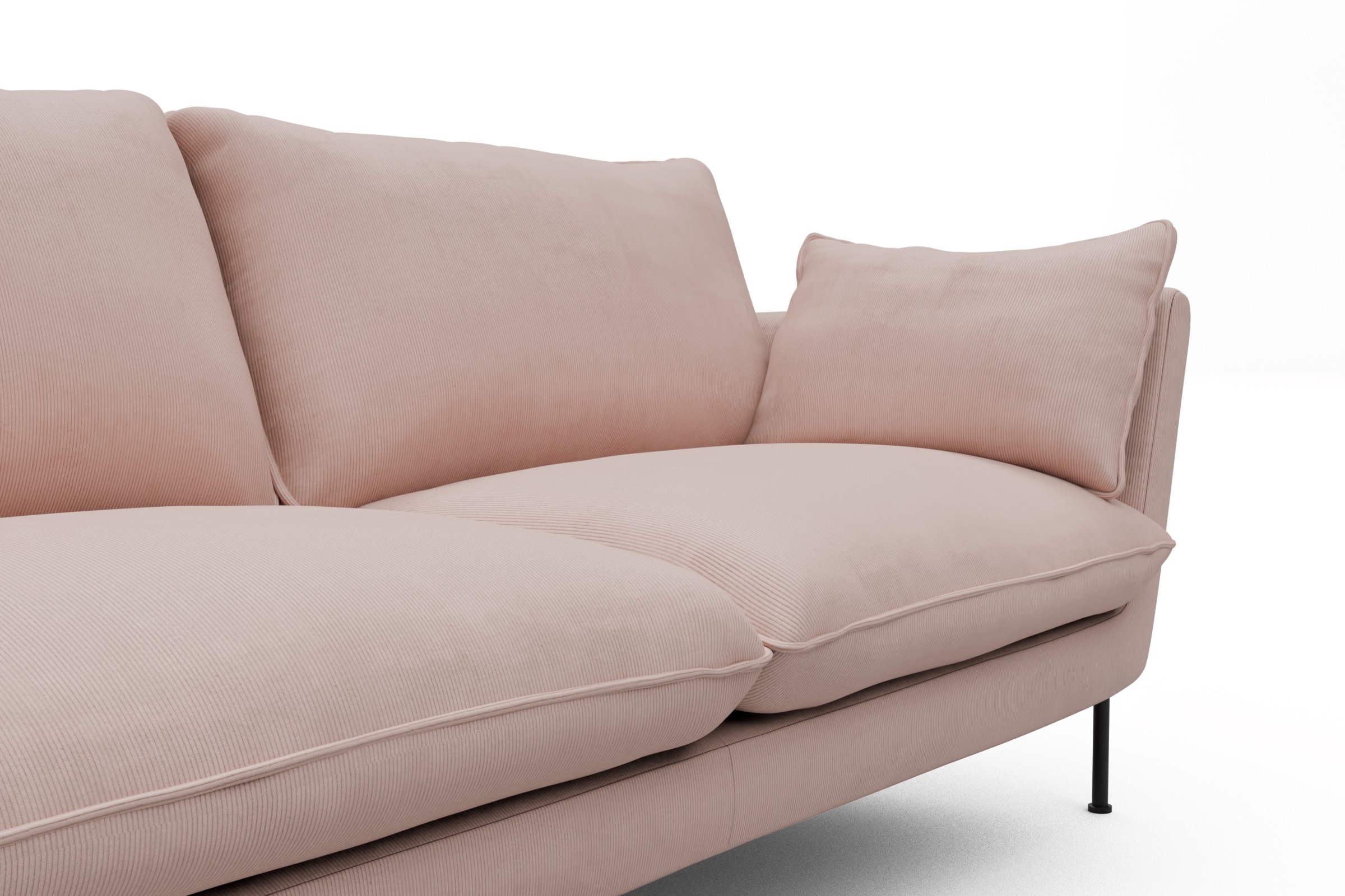 Sofa Anton 2-Sitzer Cordufine-Blush