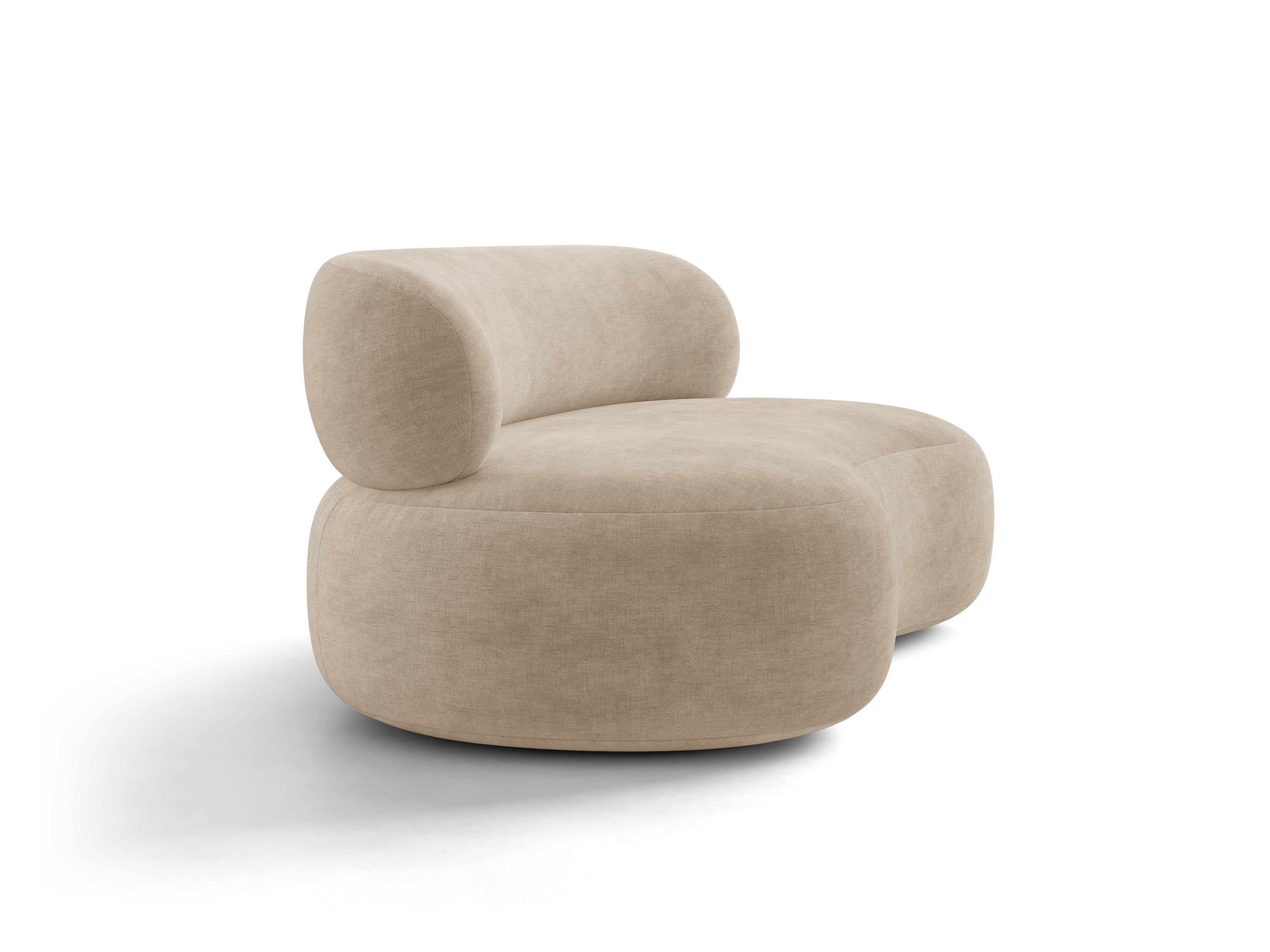 Micadoni Aura Sofa 3-Sitzer Chenille Golden Dunkelbeige