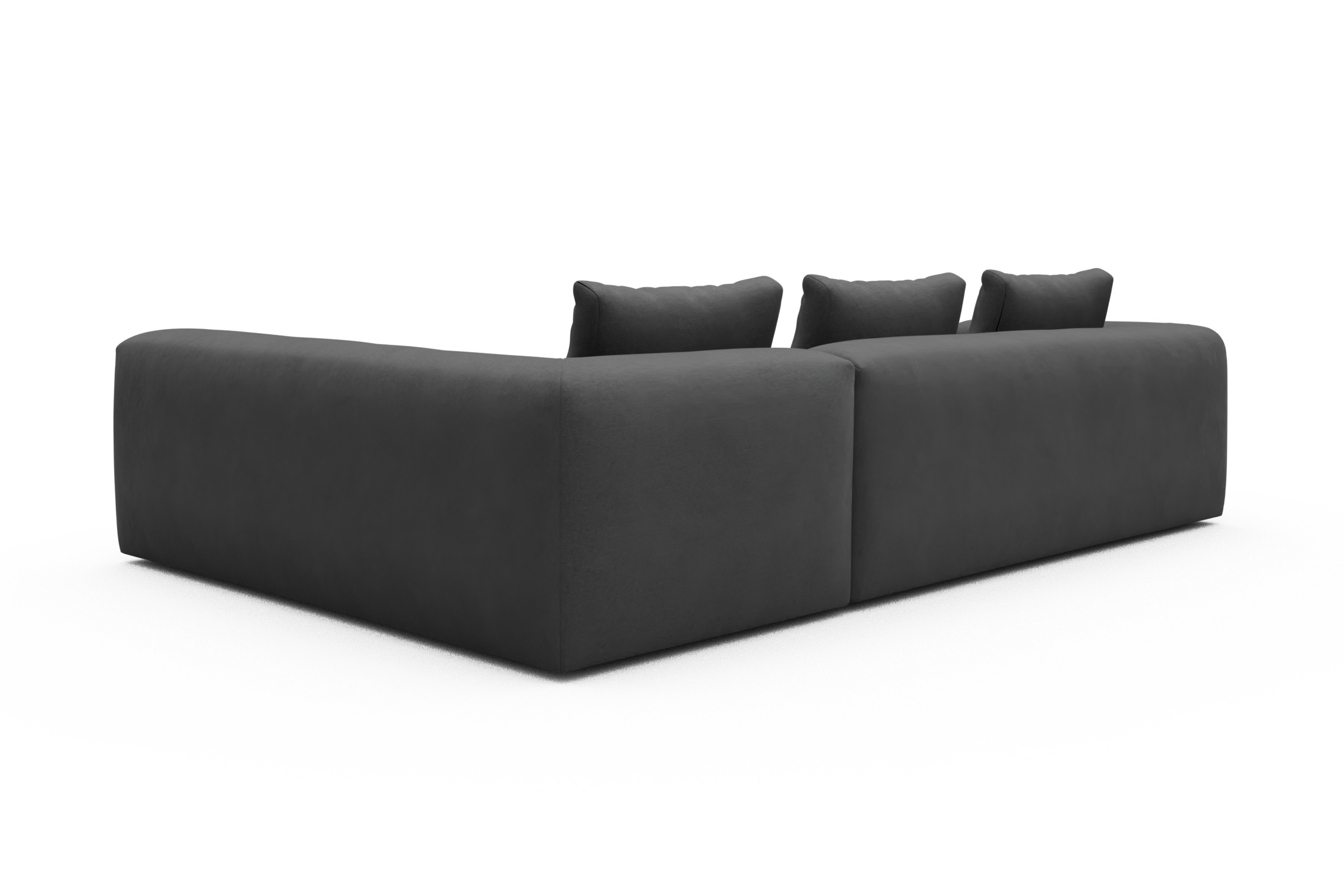 Ecksofa Fred 2x 2,5-Sitzer rechts offen Satya-Zinc