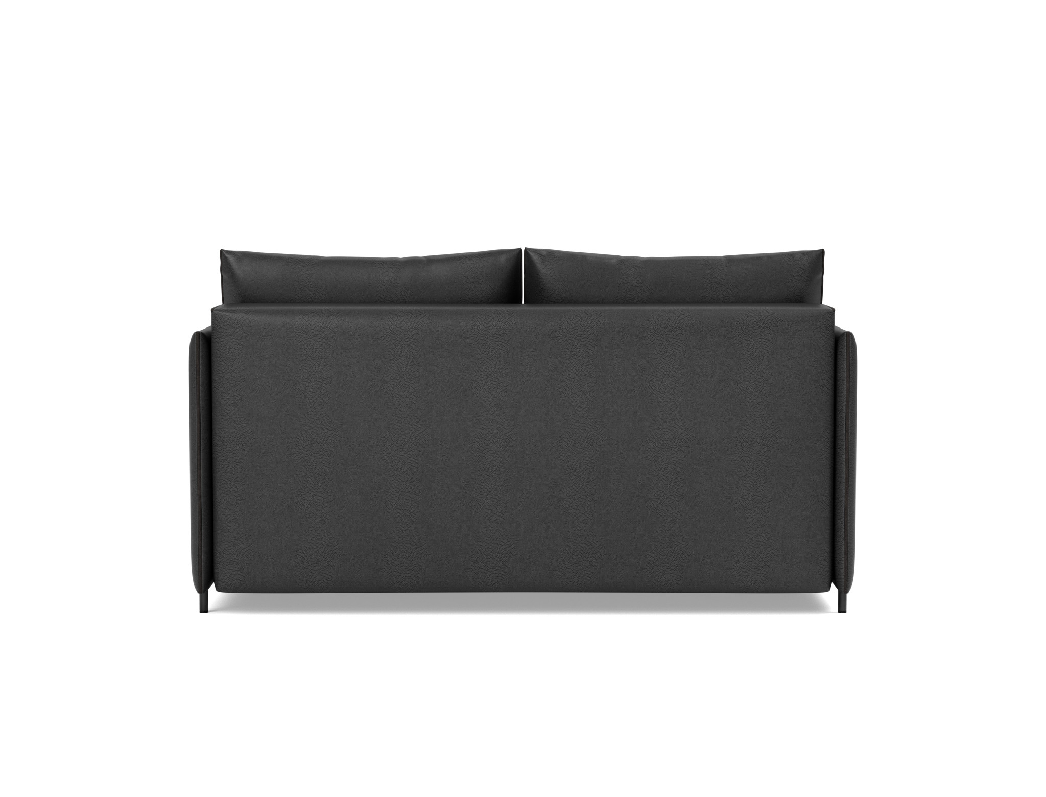 Schlafsofa Luoma Lederoptik Faunal 550-Black