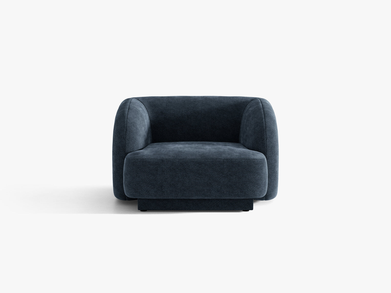 Micadoni Sessel Miley 1-Sitzer Chenille Haga Königsblau