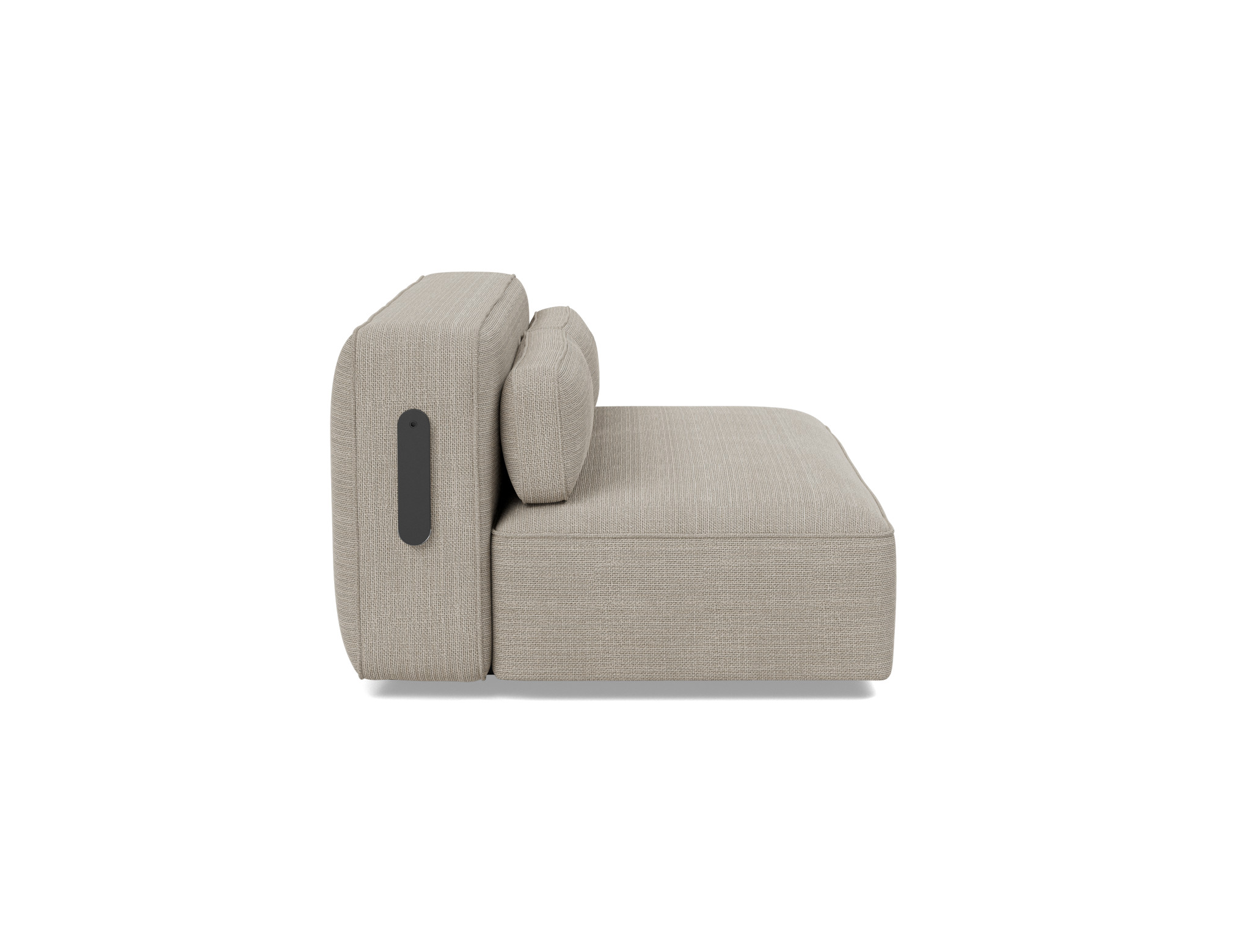 Schlafsofa Yonata Strukturierter Stoff Kenya 579-Gravel