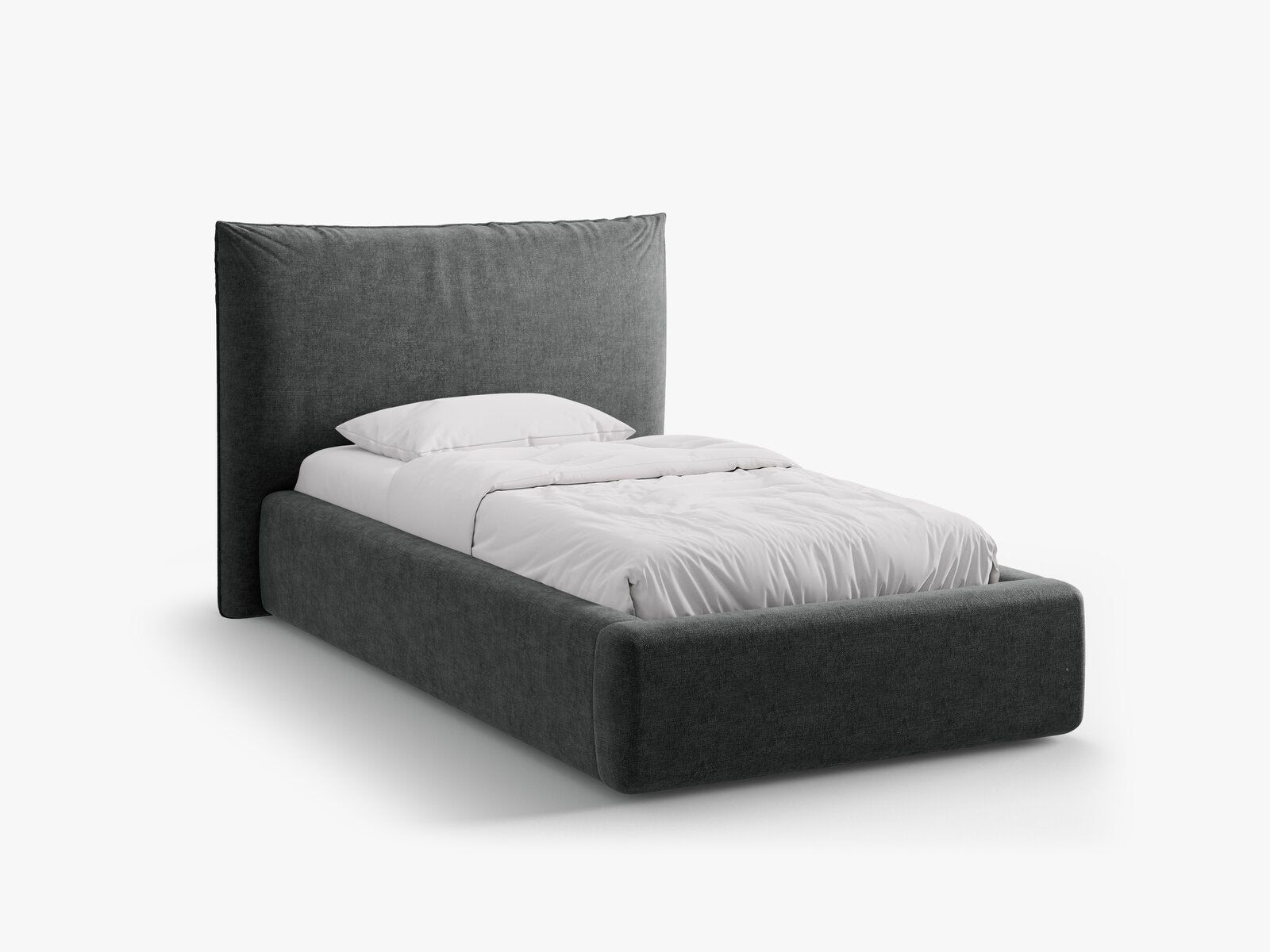 Micadoni Bett Kaelle Chenille Perfect Harmony Dunkelgrau 90x200