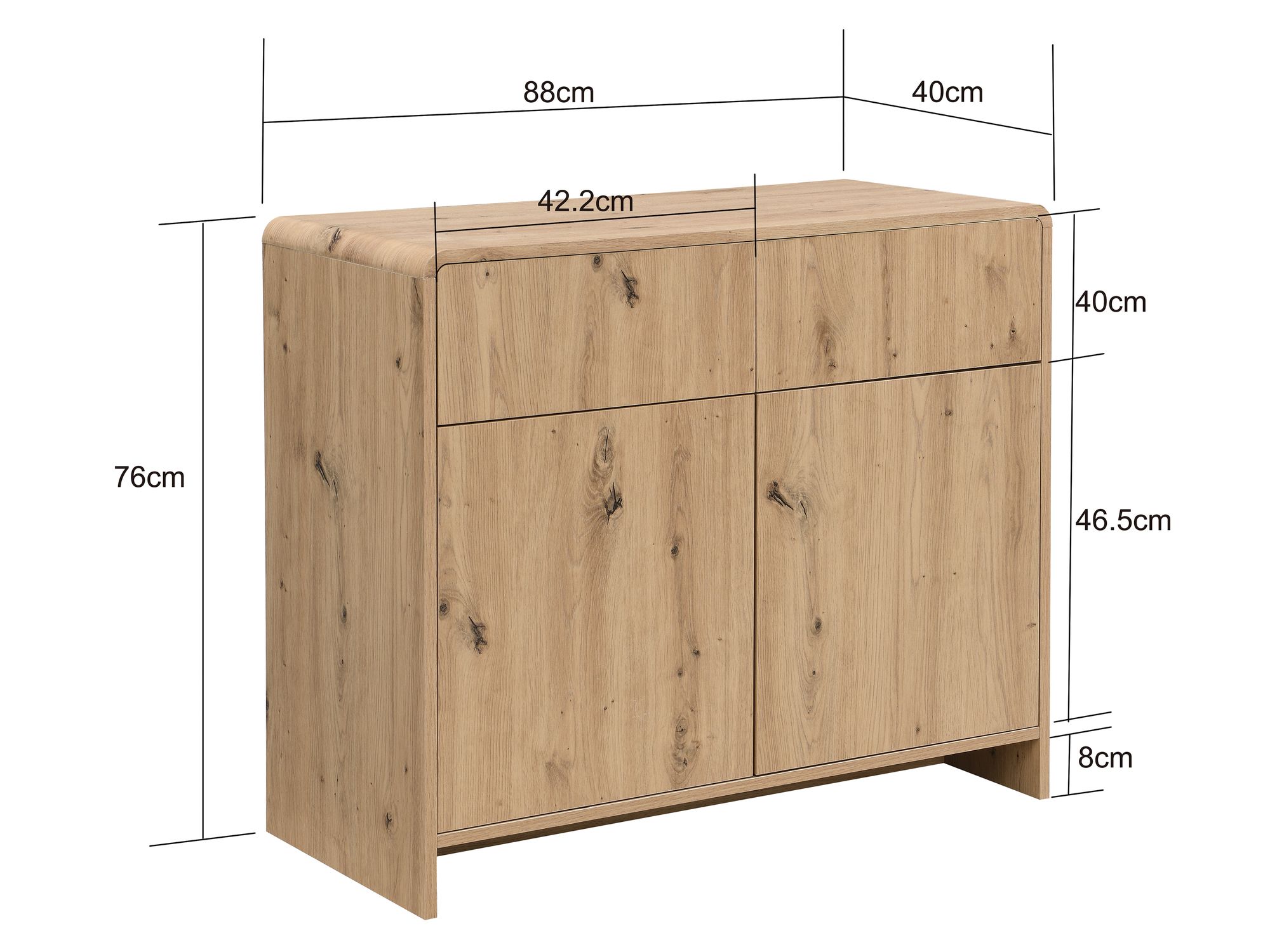 Sideboard Stokkoya Braun 88 × 40 × 76 cm