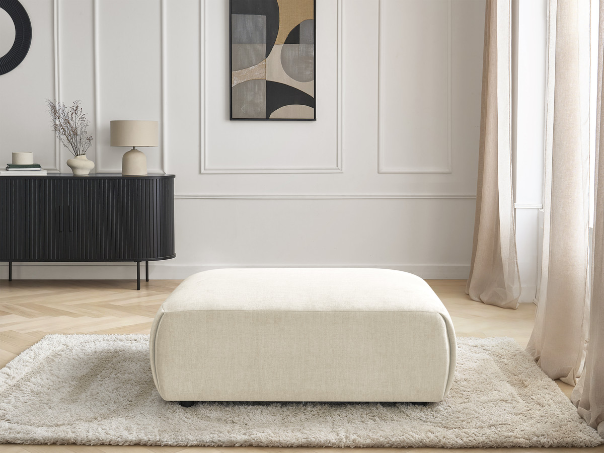 Bobochic Jana Pouf 94 × 114 cm Samt Beige