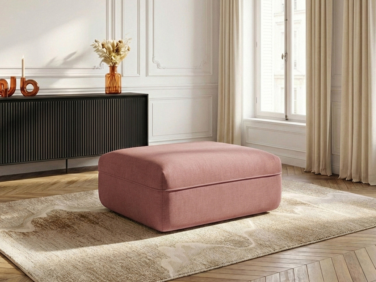 Bobochic Luigi Pouf Strukturstoff Rosa
