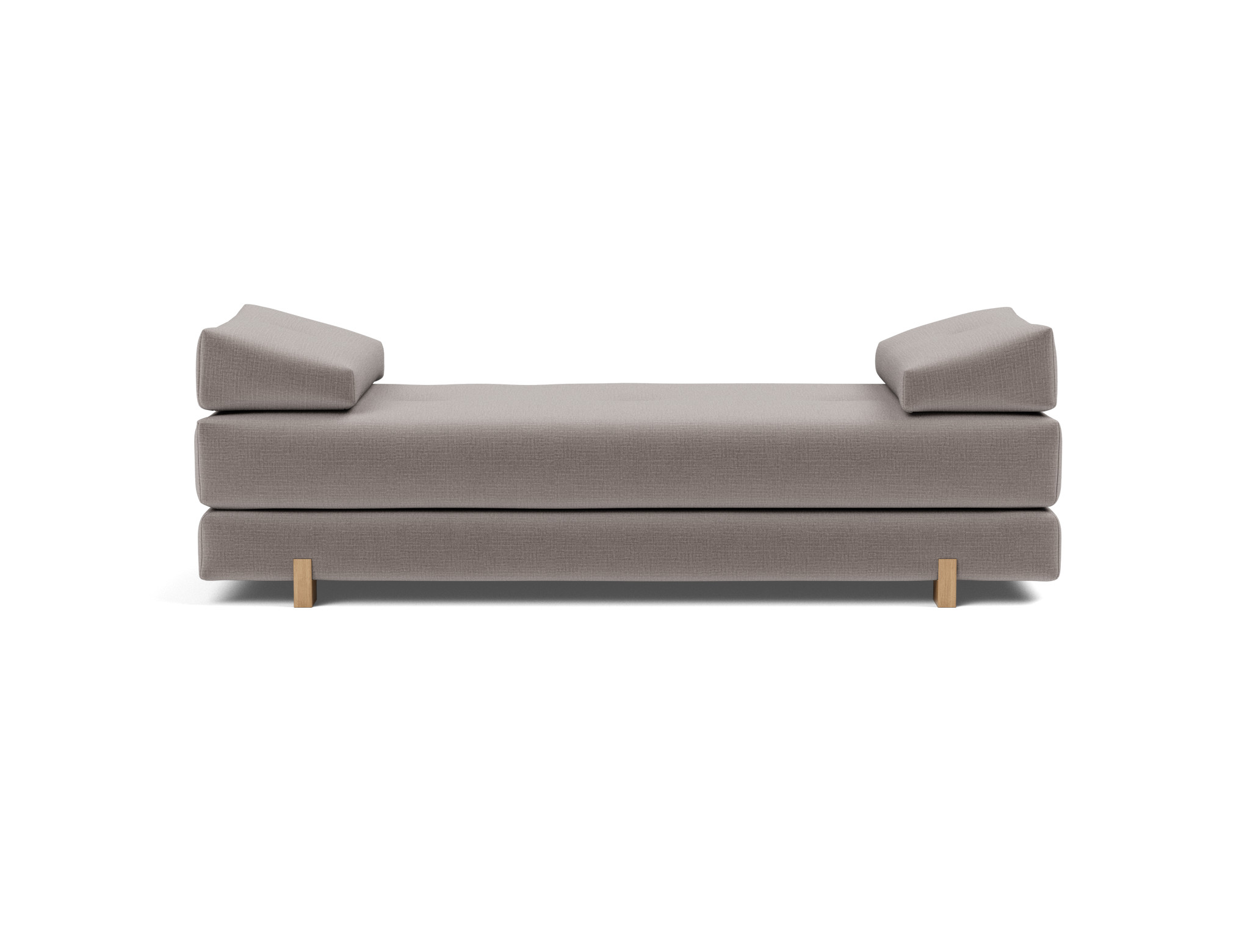 Tagesbett Sigmund Chenille Esina 418-Truffle Beine Drip Eiche