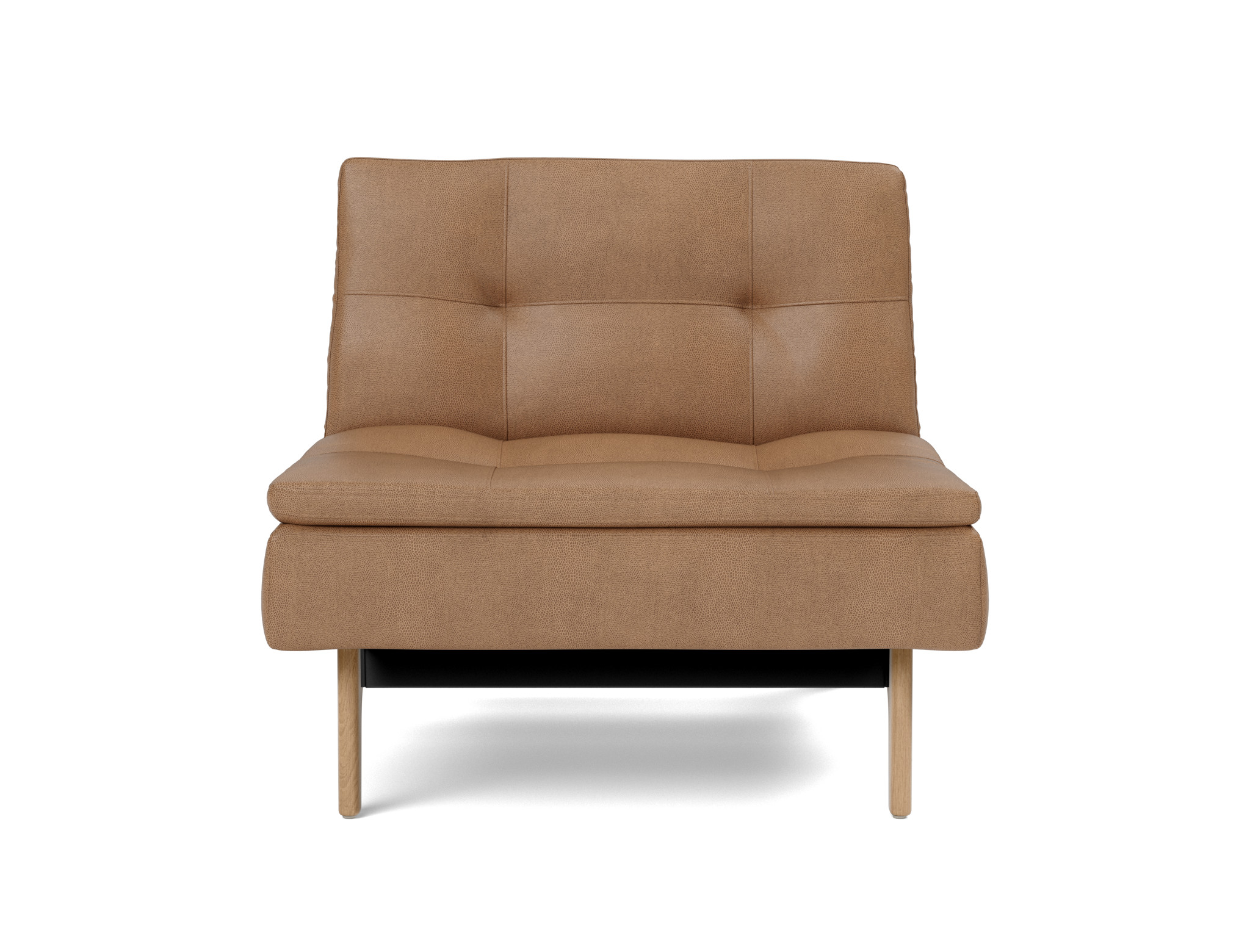 Sessel Dublexo Lederoptik Faunal 551-Brown Beine Eiche