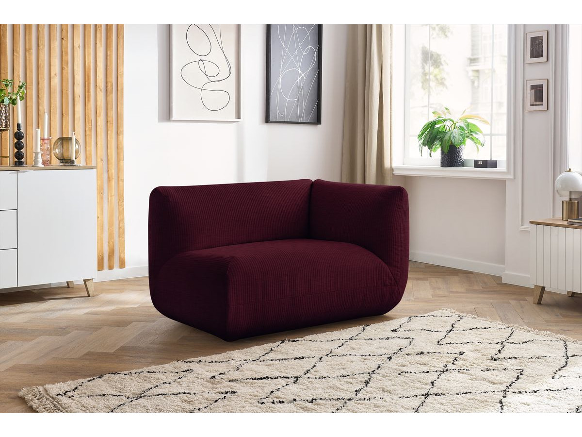 Bobochic Lecomte Sofamodul 1-Sitzer Strukturstoff Rot