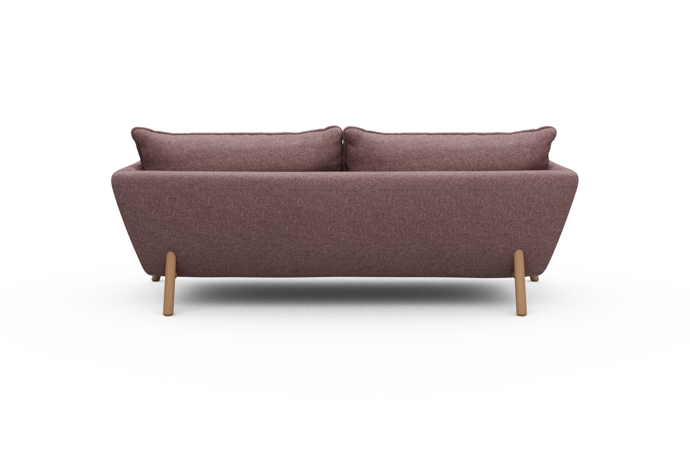 Sofa Emil PREMIUM 3-Sitzer Beinfarbe Eiche Natur Sama-Flamingo
