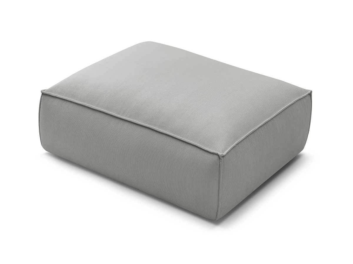 Bobochic Boheme Pouf Cordsamt Hellgrau