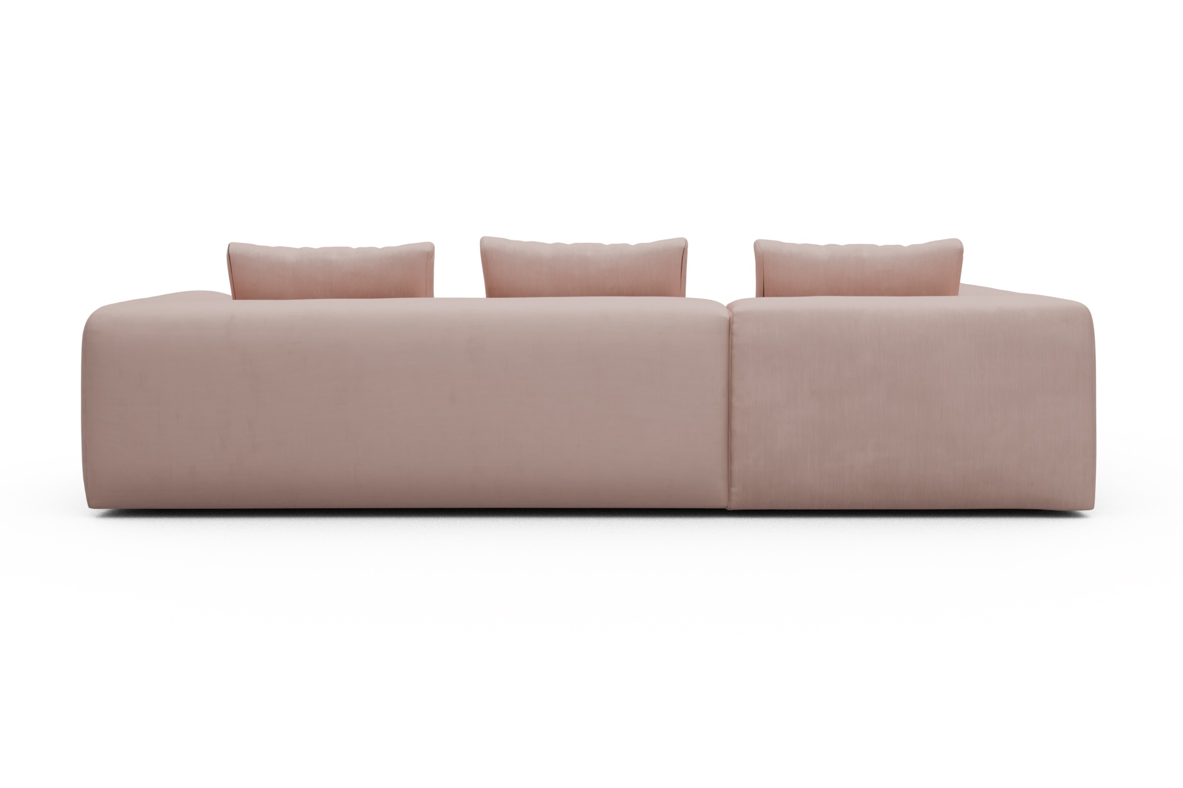 Ecksofa Fred Relax-Ecke links mit 2,5-Sitzer Cordufine-Blush