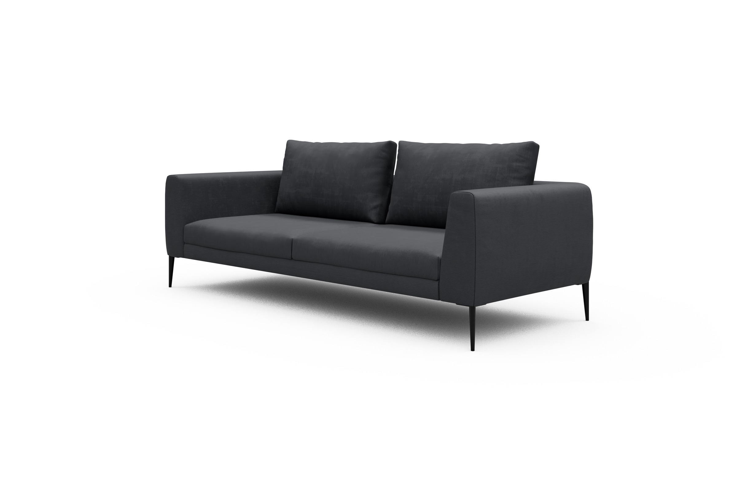 Sofa Paul 3-Sitzer Cordufine-Slate-Grey