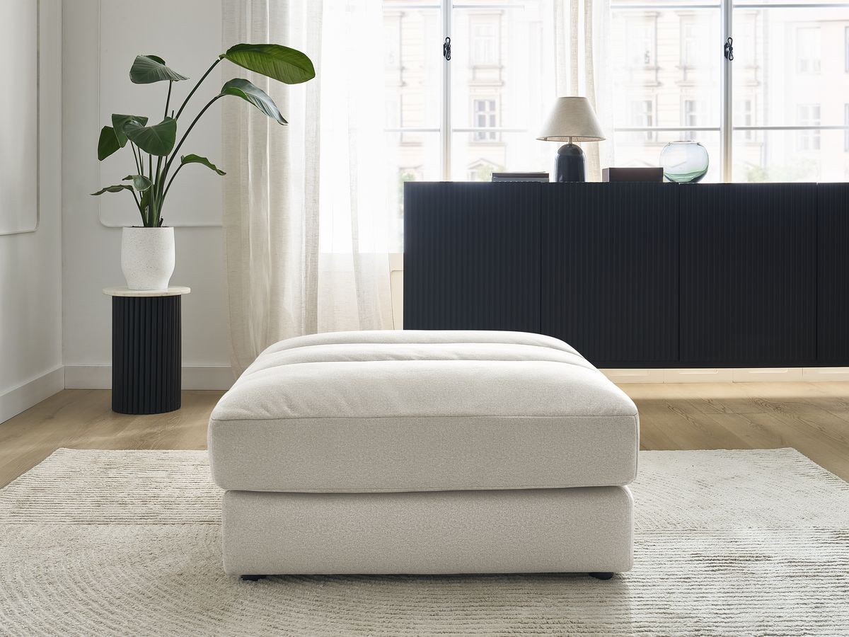 Bobochic Sierra Pouf Samt Beige