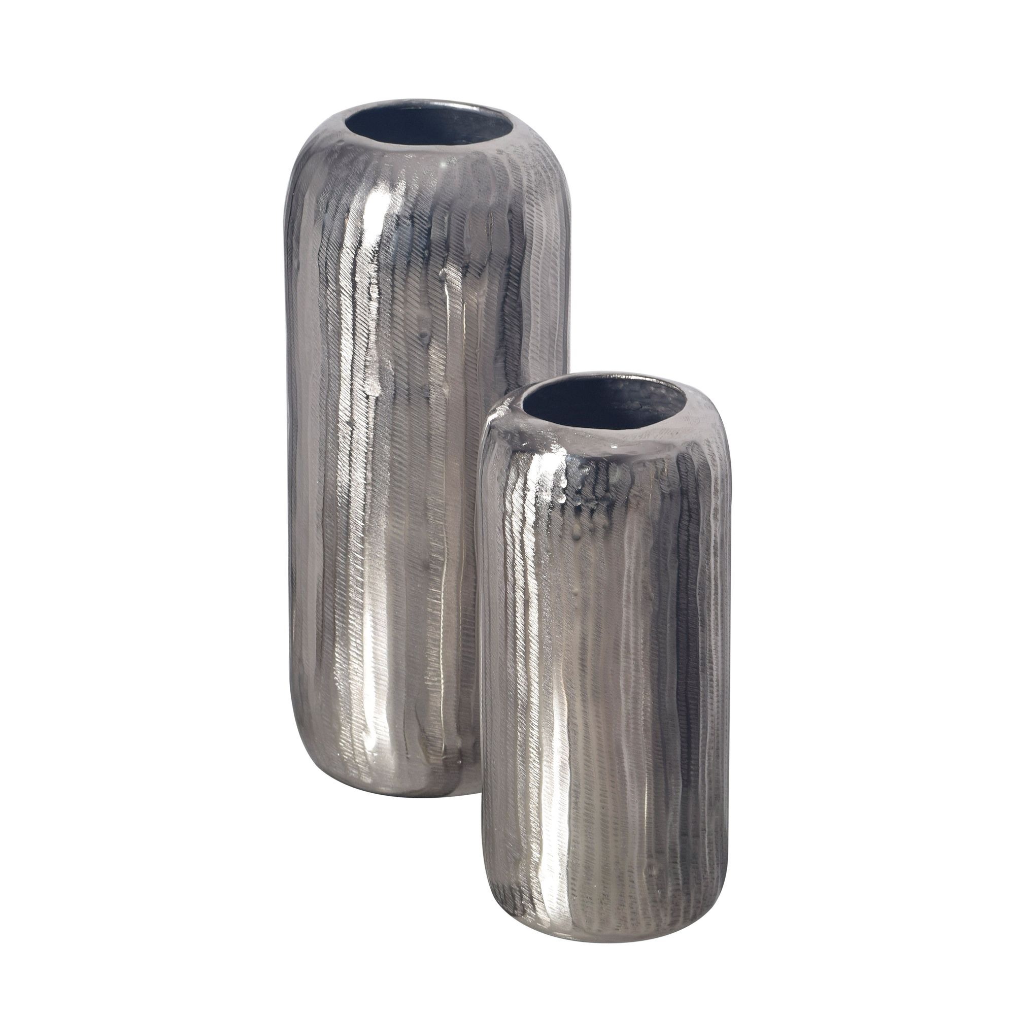 Tischvase Hovag Aluminium Silber Ø 16 cm