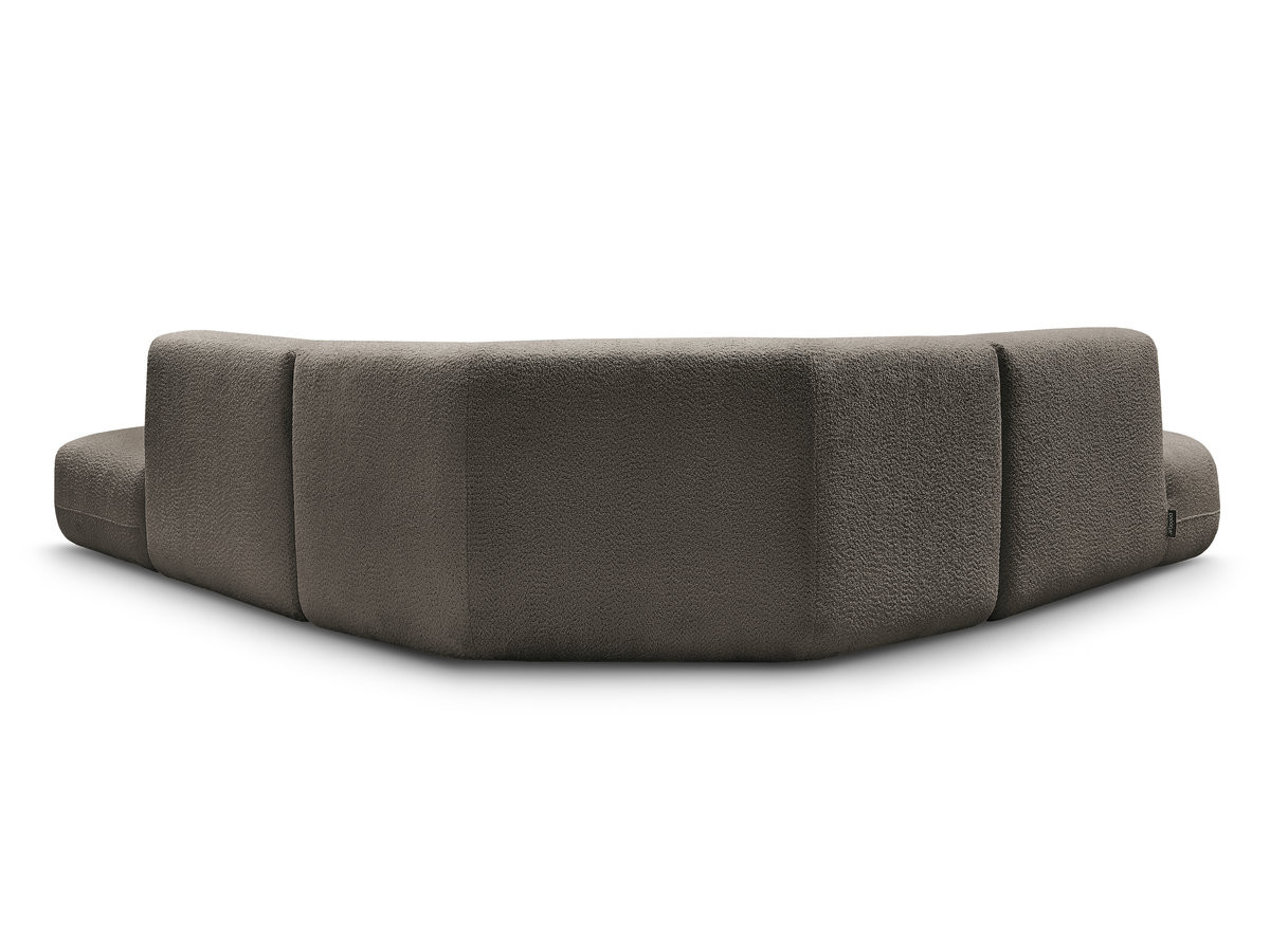 Bobochic Anda Ecksofa 279 × 264 cm Chenille Taupe Ecke links