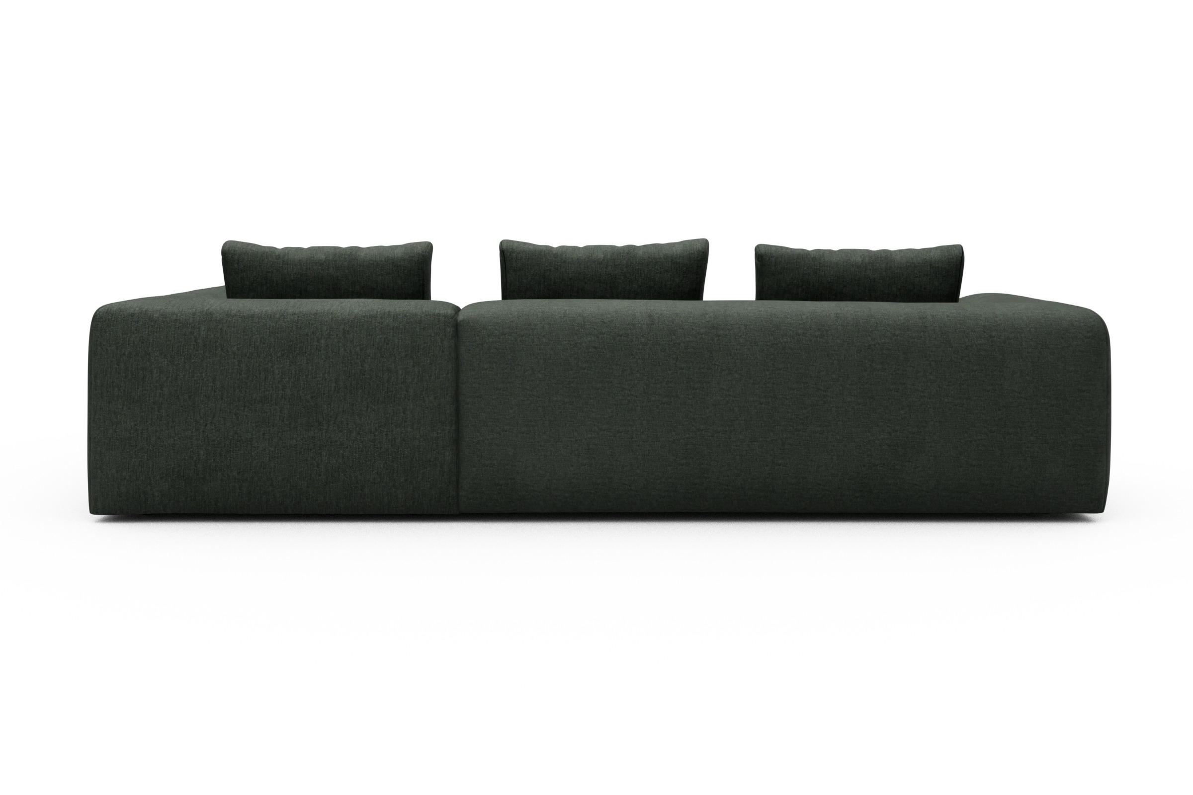 Ecksofa Fred Relax-Ecke rechts mit 2,5-Sitzer Aivi-Pine-Green