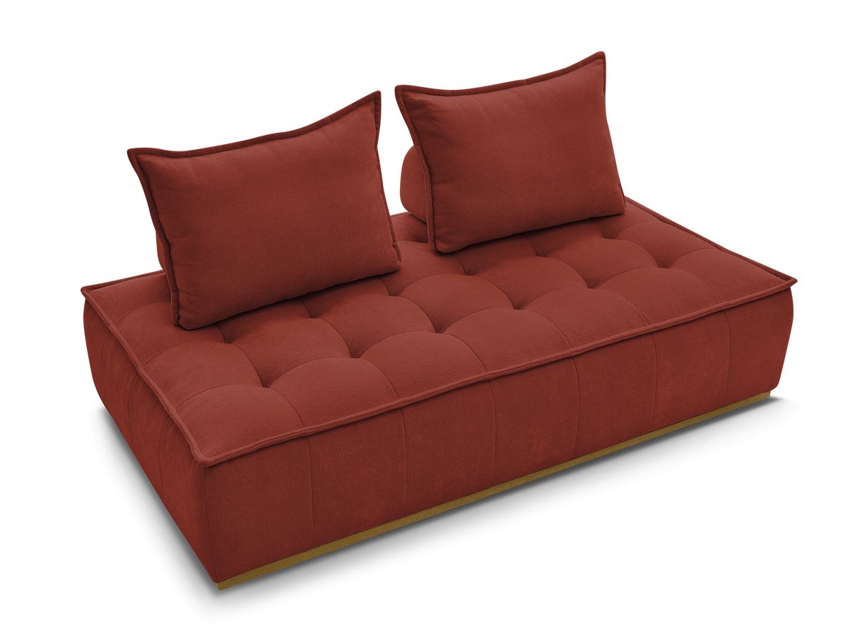 Bobochic Elisa Sofamodul 2-Sitzer Strukturstoff Orange