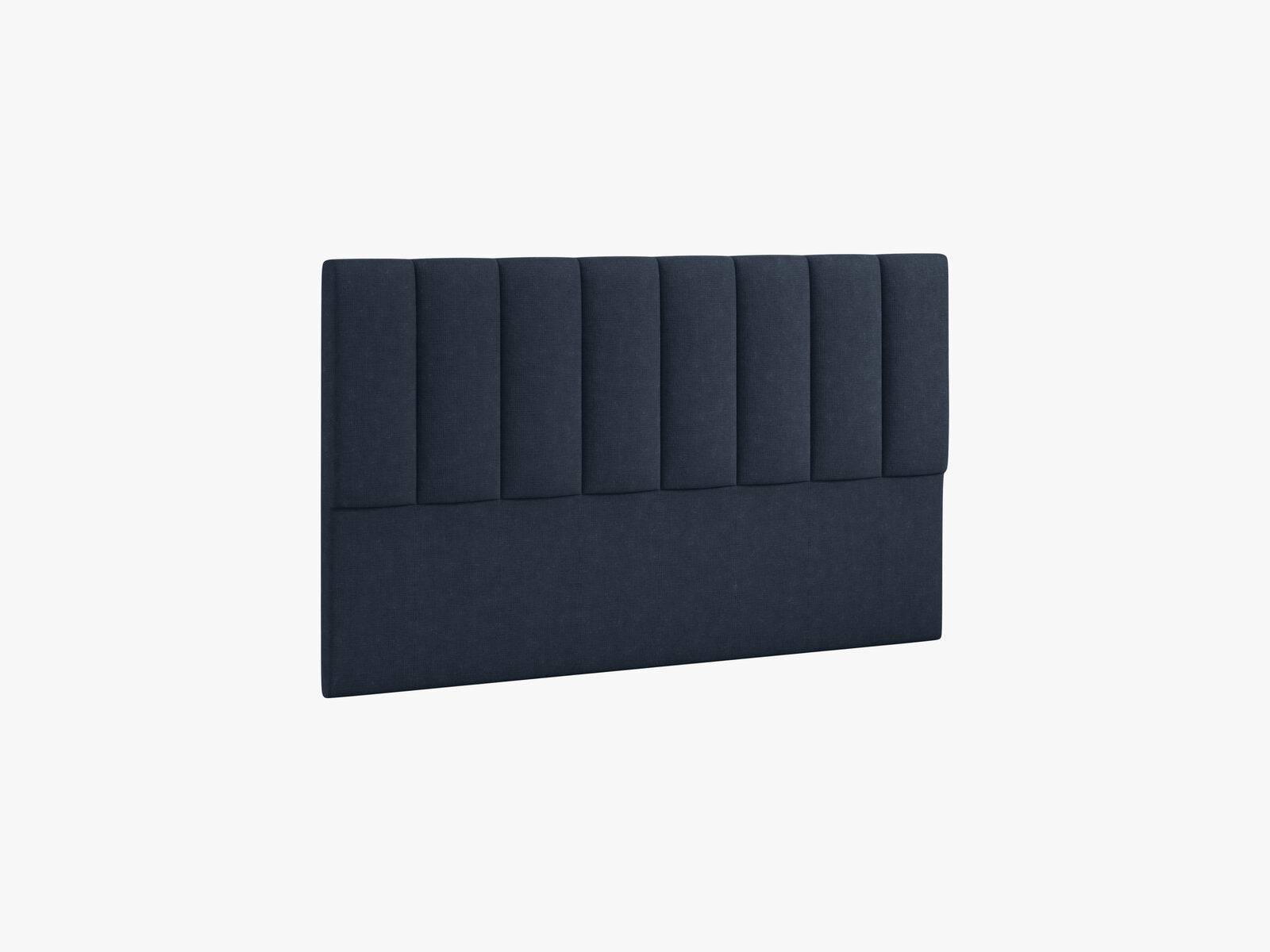 Micadoni Marl Samtiger Kopfteil 140 cm (H 95 cm) Strukturierter Stoff Liberty Marineblau 160x95