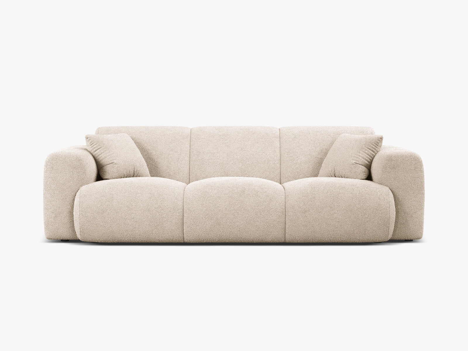 Micadoni Sofa Molino 3-Sitzer Boucle Baloo Beige