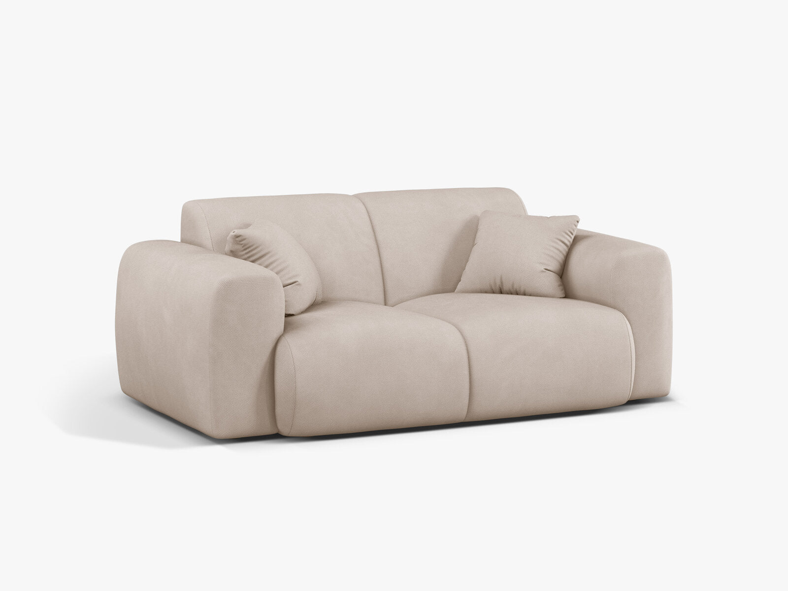 Micadoni Sofa Molino 2-Sitzer Strukturierter Stoff Rebel Beige