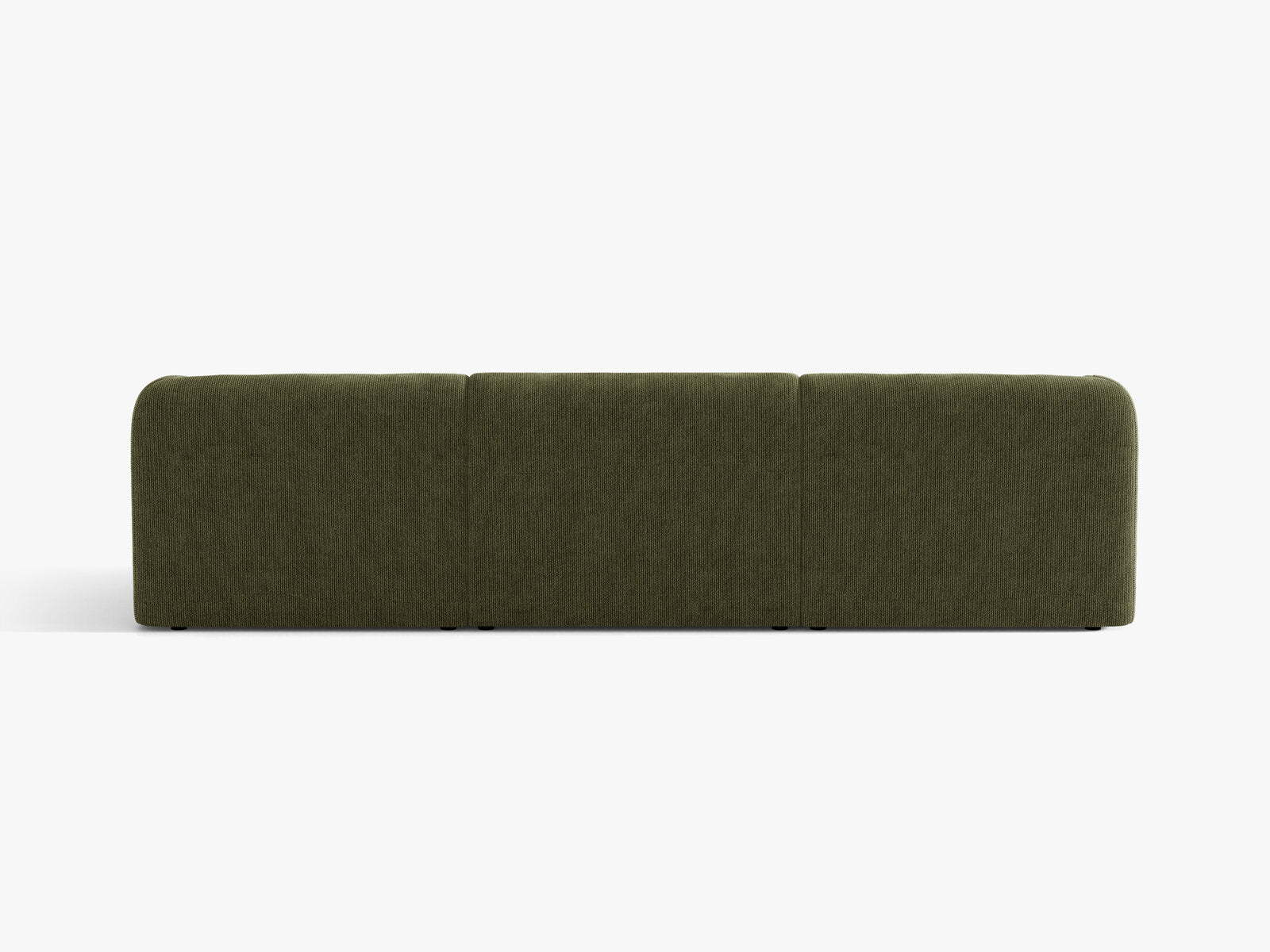 Micadoni Sofa Miley 3-Sitzer Chenille Eden Grün