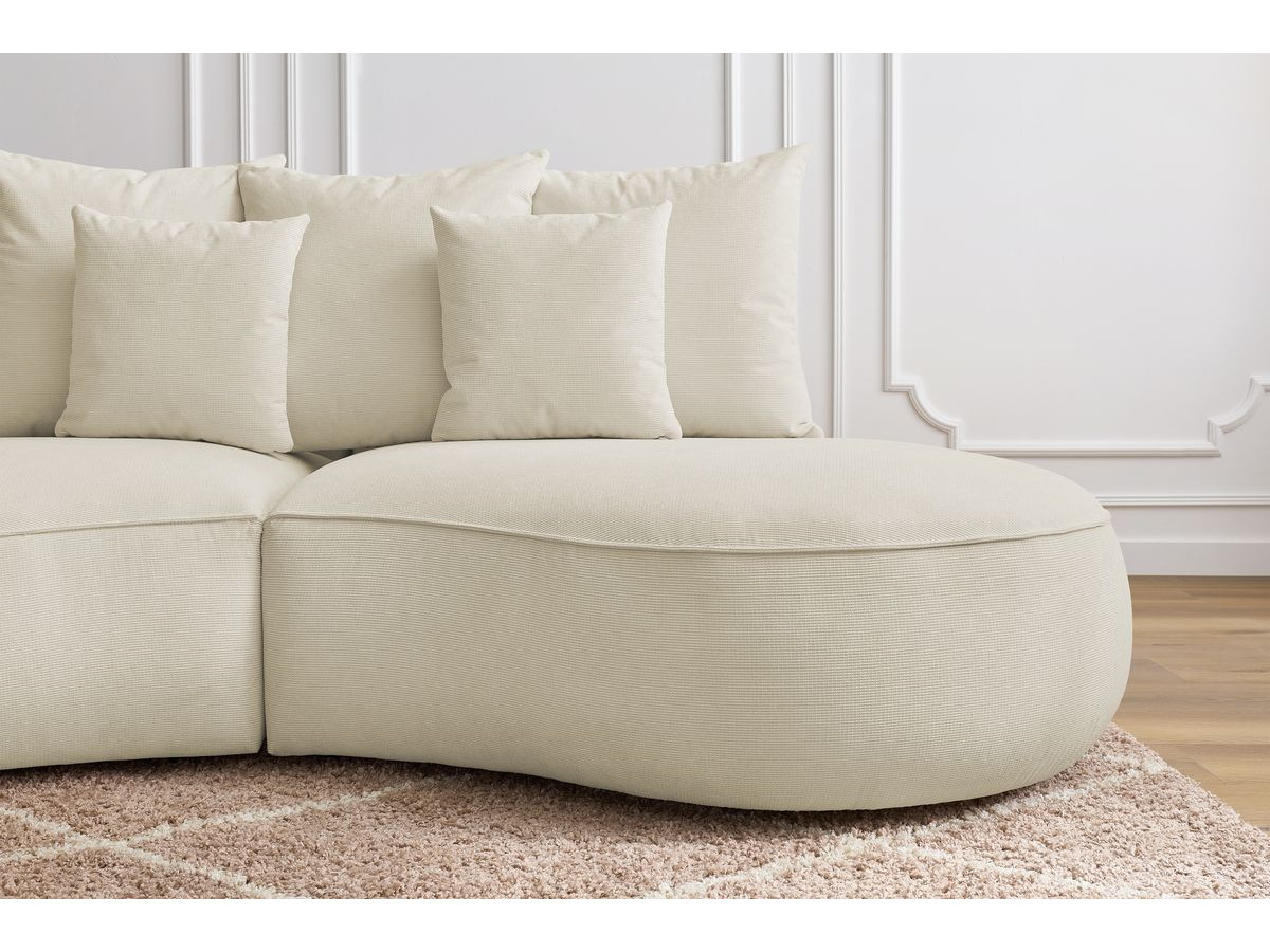 Bobochic Saint-germain Sofa 3-Sitzer Strukturstoff Beige