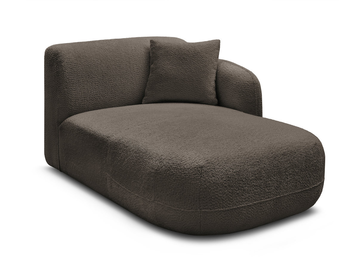 Bobochic Anda Méridienne-Modul Chenille Braun Ecke rechts