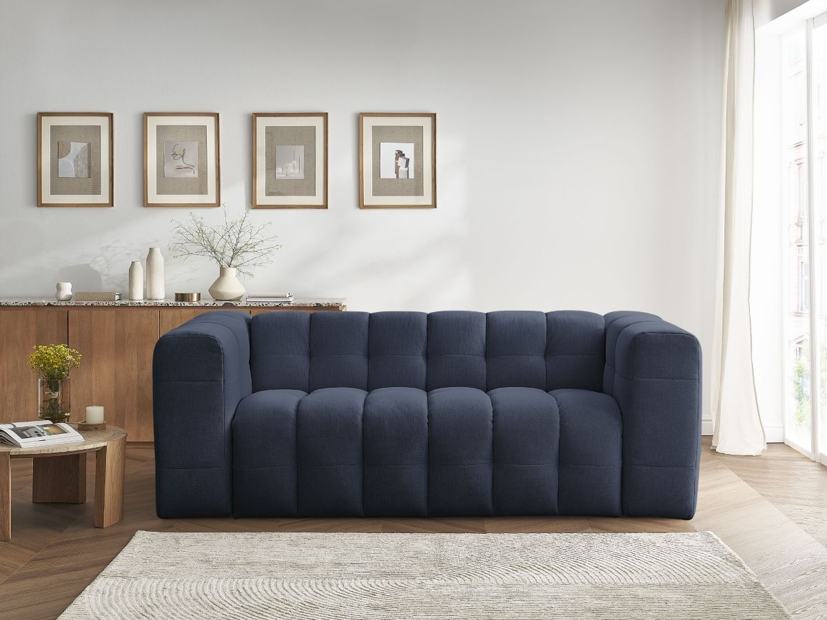 Bobochic Cloud Schlafsofa 3-Sitzer Stoff Dunkelblau