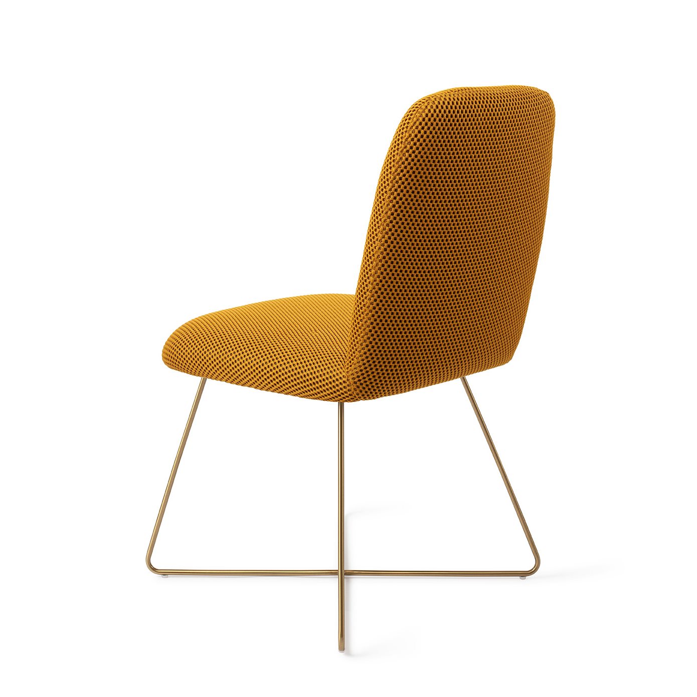 Jesper Home Esszimmerstuhl Taiwa Groovy-Garam Cross Gold