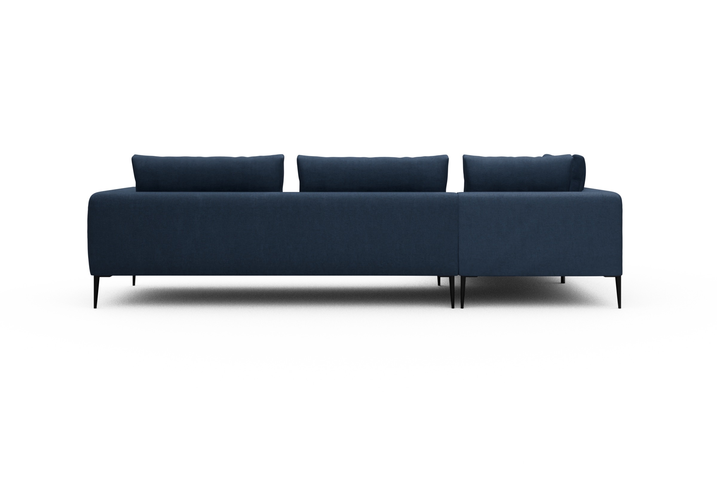 Ecksofa Paul Relax-Ecke rechts mit 3-Sitzer Weda-Blue