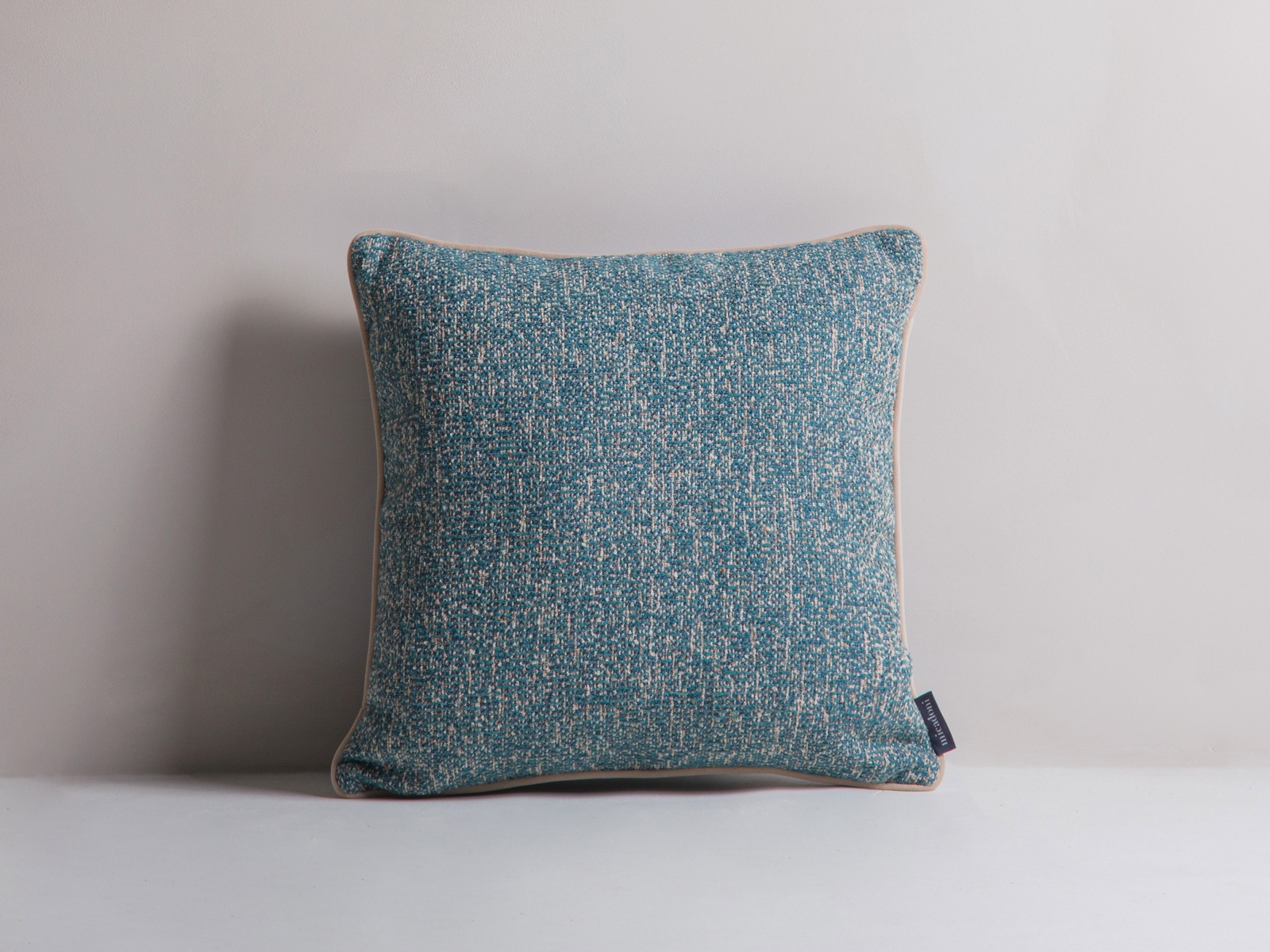 Micadoni Kissen Celine Blau Melange, Blau, Beige moebelfaktor