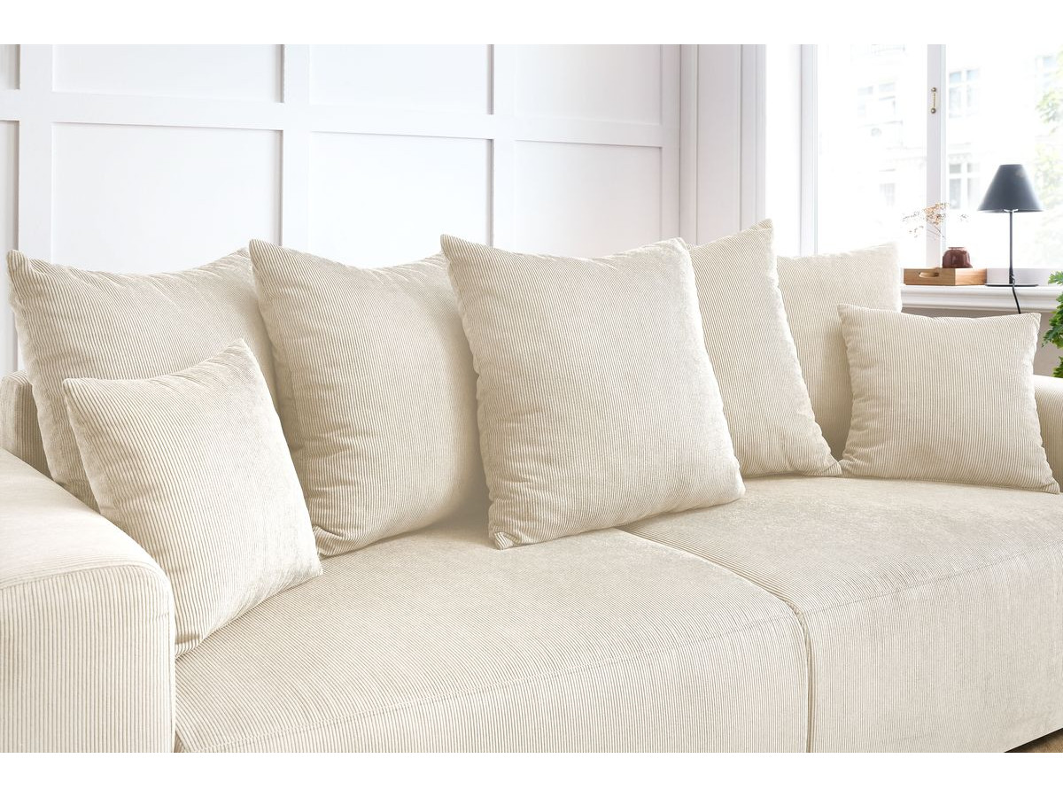 Bobochic Envy Sofa 3-Sitzer Cordsamt Beige