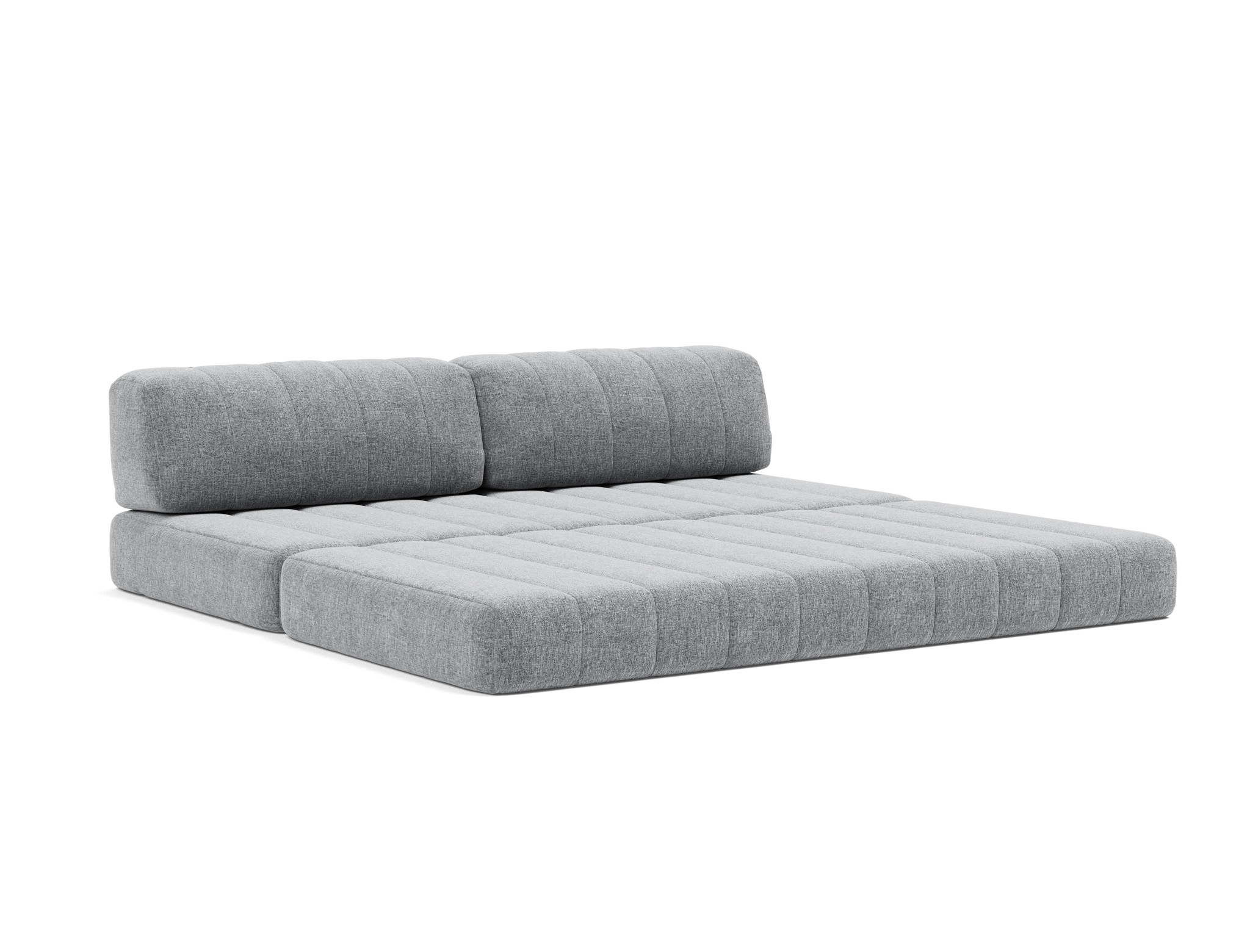 Schlafsofa CozyPad Strukturierter Stoff Twist 565-Granite