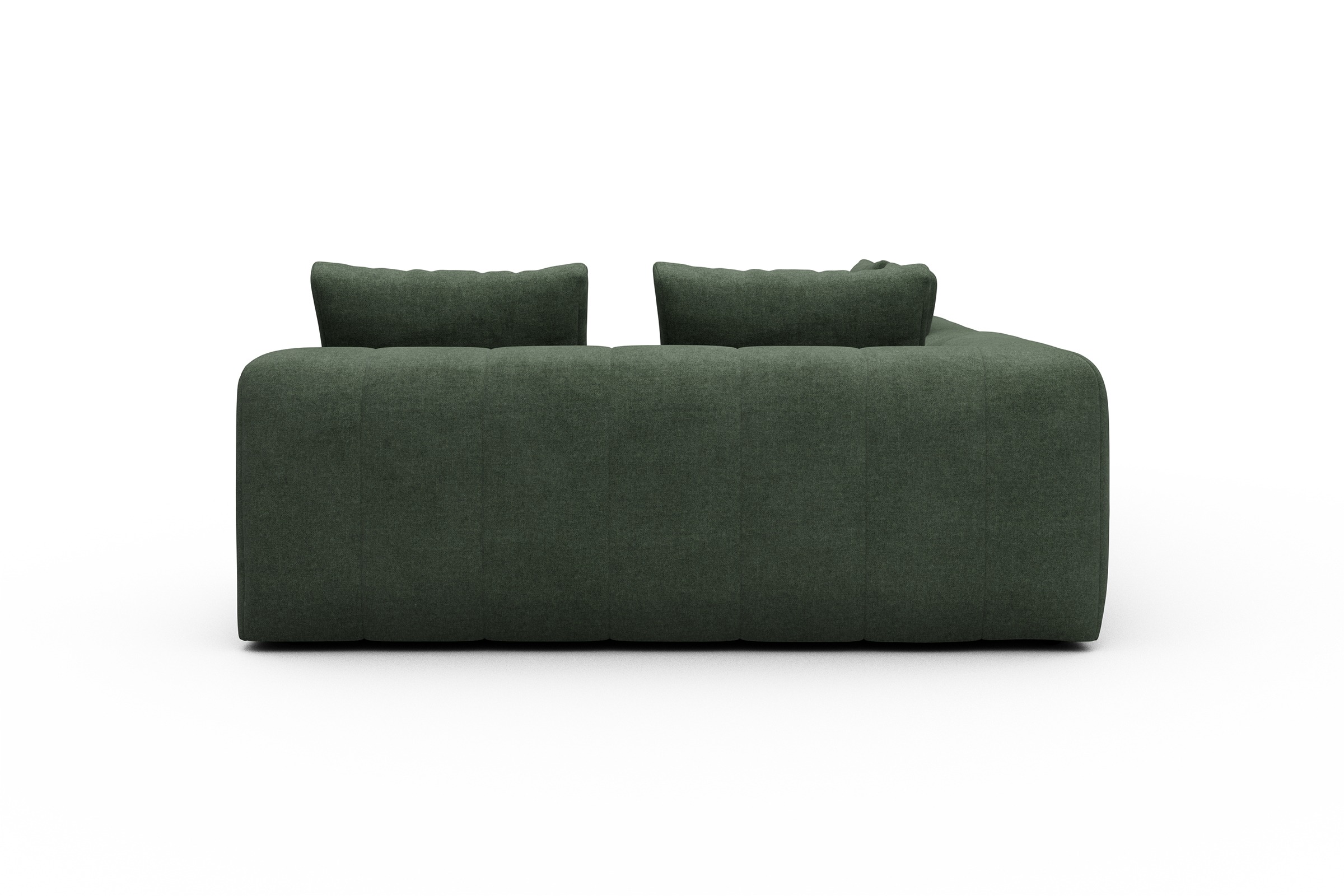 Ecksofa Hugo 2x 2,5-Sitzer Armlehne links Casone-Forest-Green