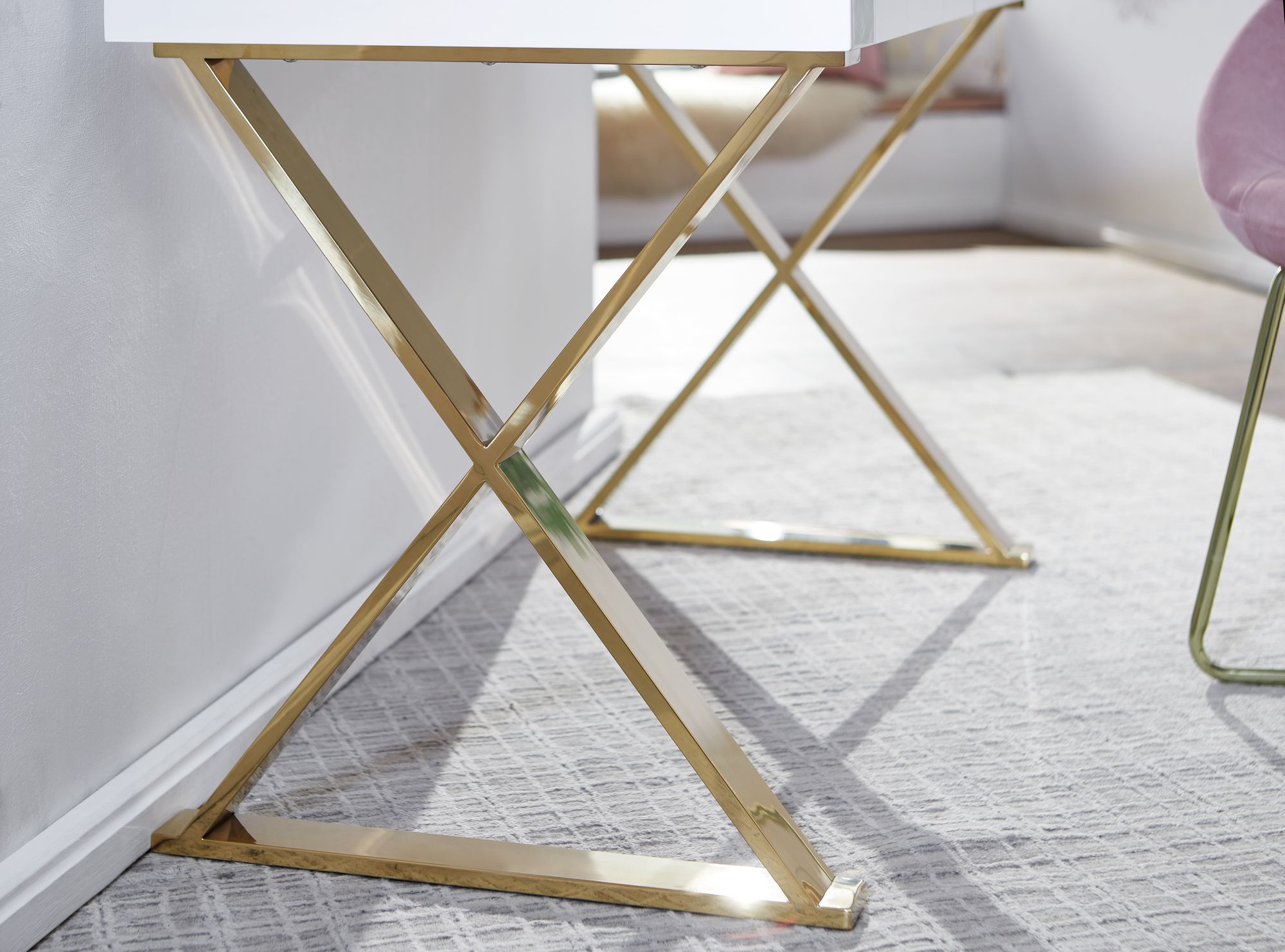 Schreibtisch Runavik Weiß 118 × 57 × 76 cm