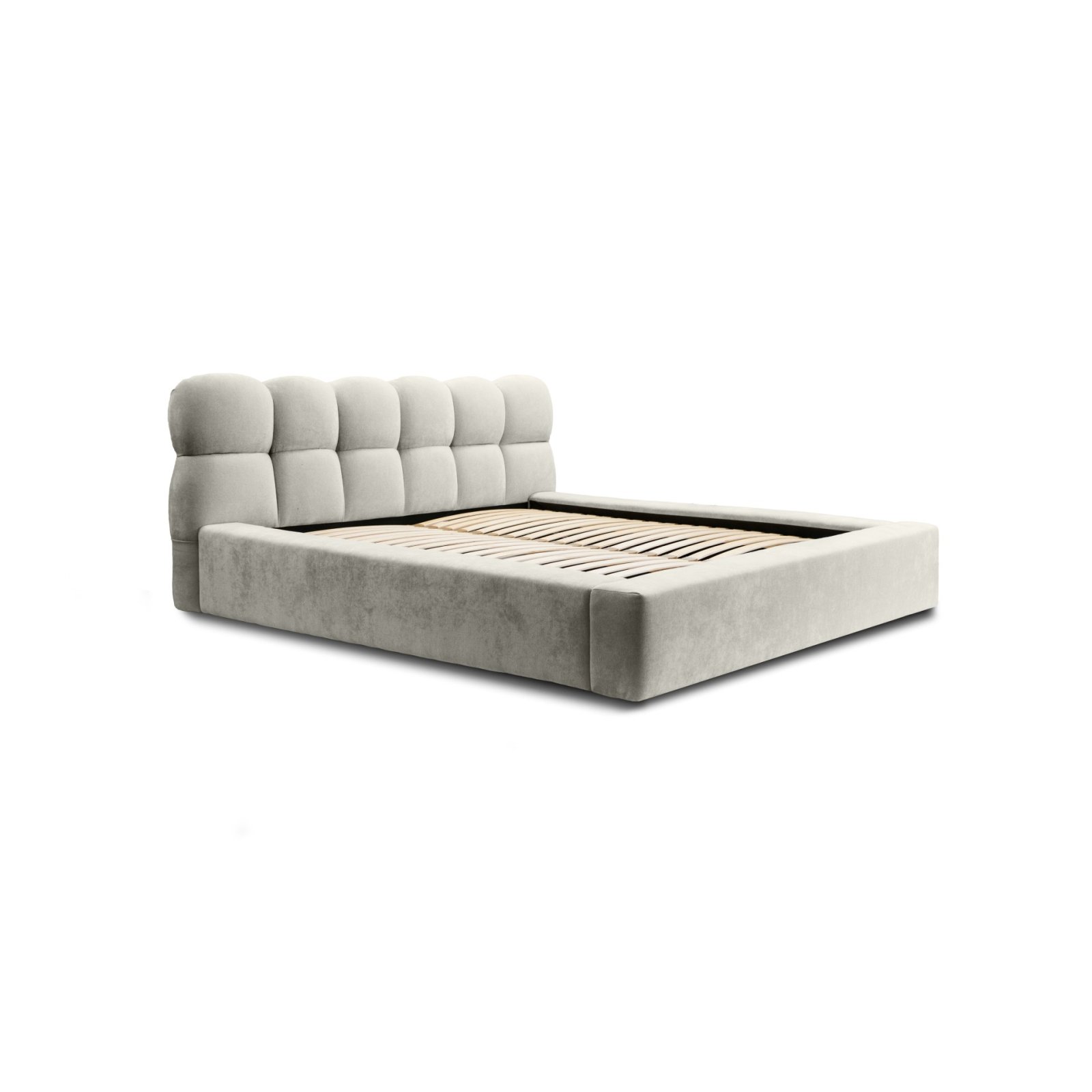 Polsterbett Vento-New Chenille 160x200 mit Metallrahmen Ditra-New 05