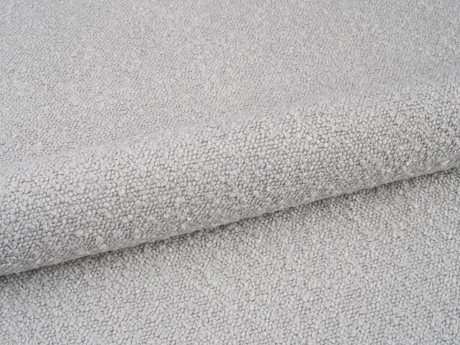 Micadoni Stauraumbett mit Kopfteil Bellis Boucle Baloo Hellgrau
