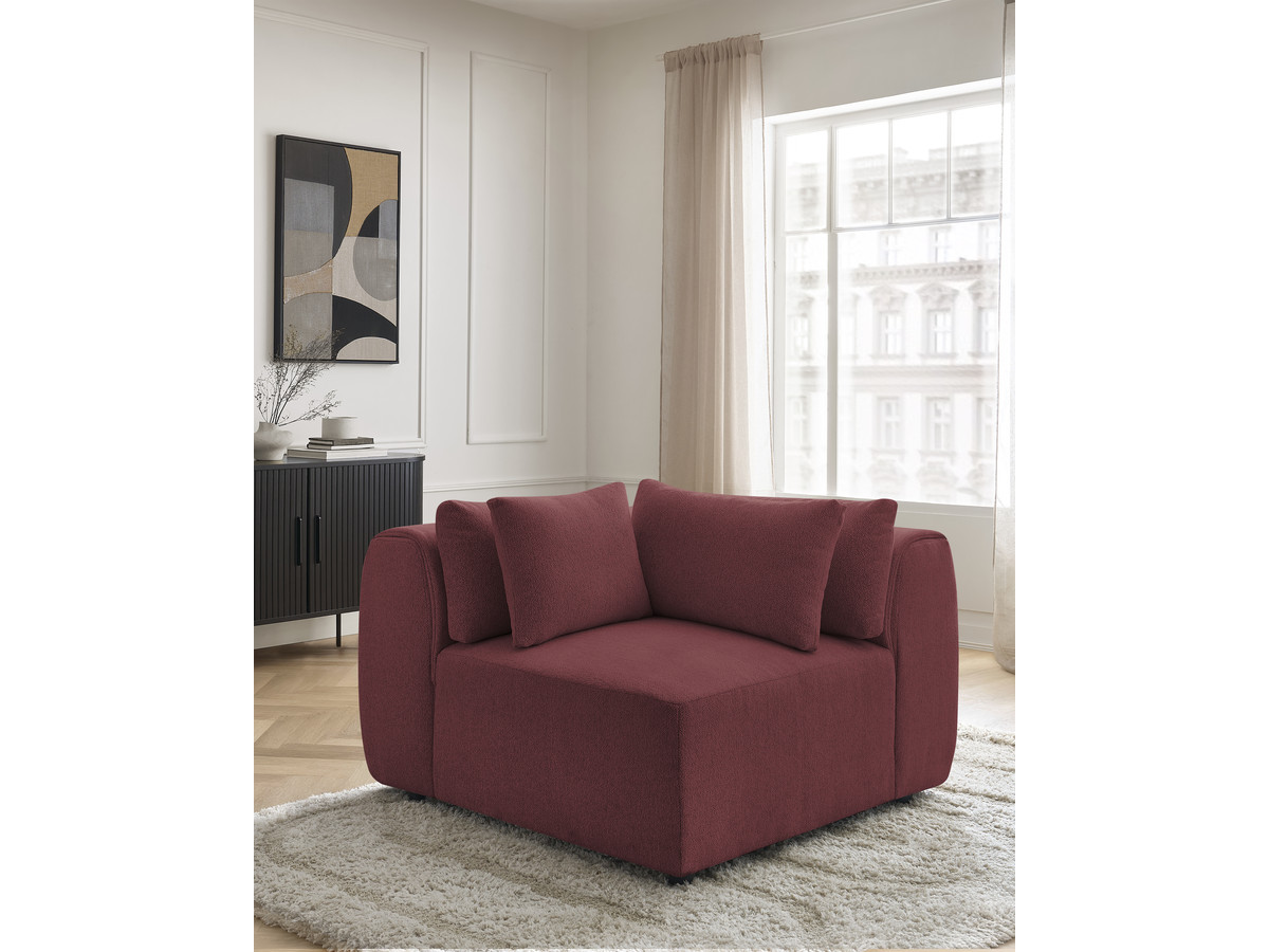 Bobochic Jana Eckmodul Melange-Stoff Rot
