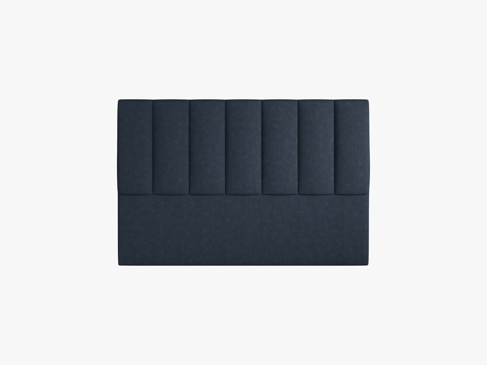 Micadoni Marl Samtiger Kopfteil 140 cm (H 95 cm) Strukturierter Stoff Liberty Marineblau 140x95