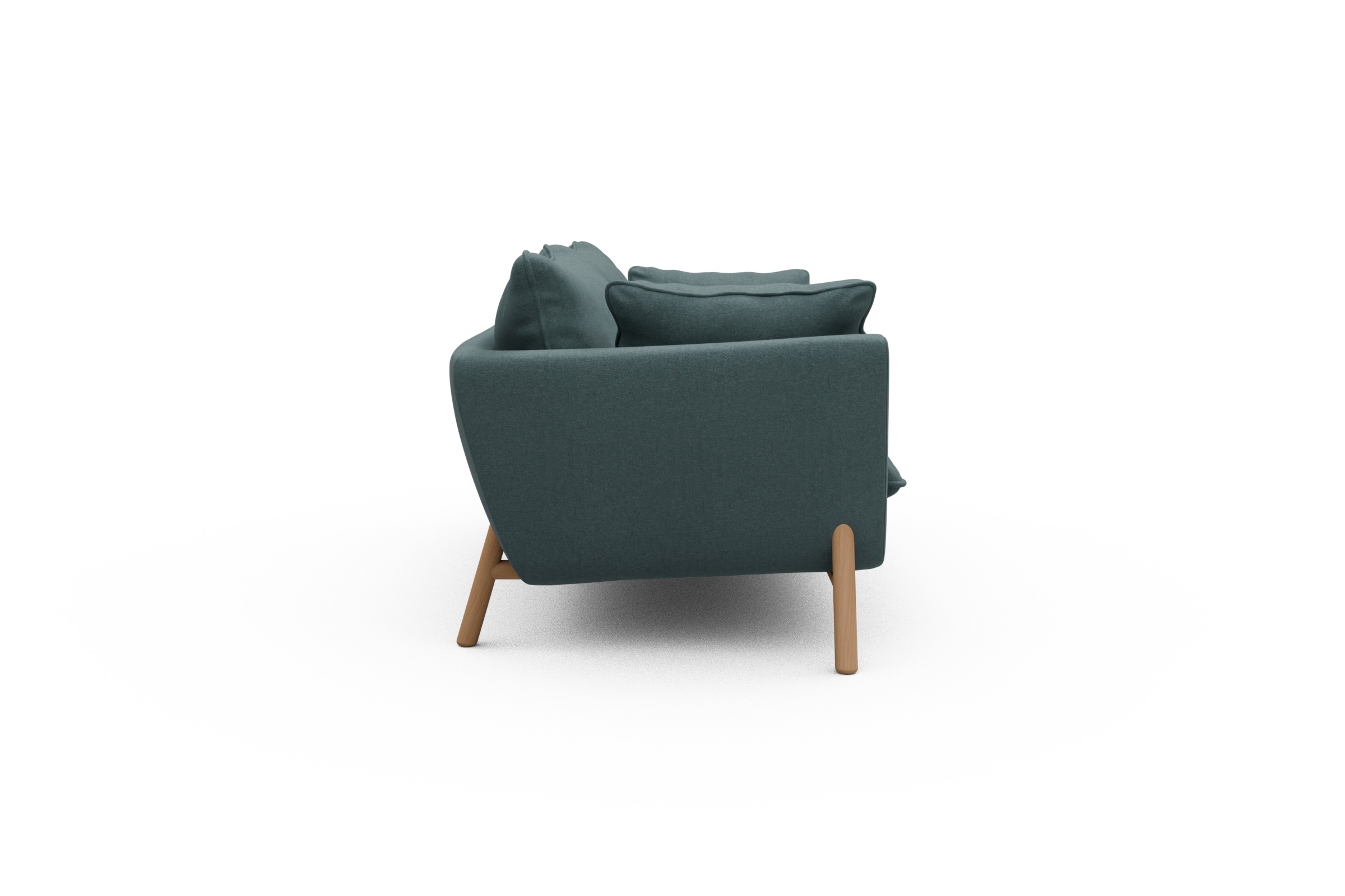 Sofa Emil PREMIUM 2-Sitzer Beinfarbe Eiche Natur Satya-Niagara